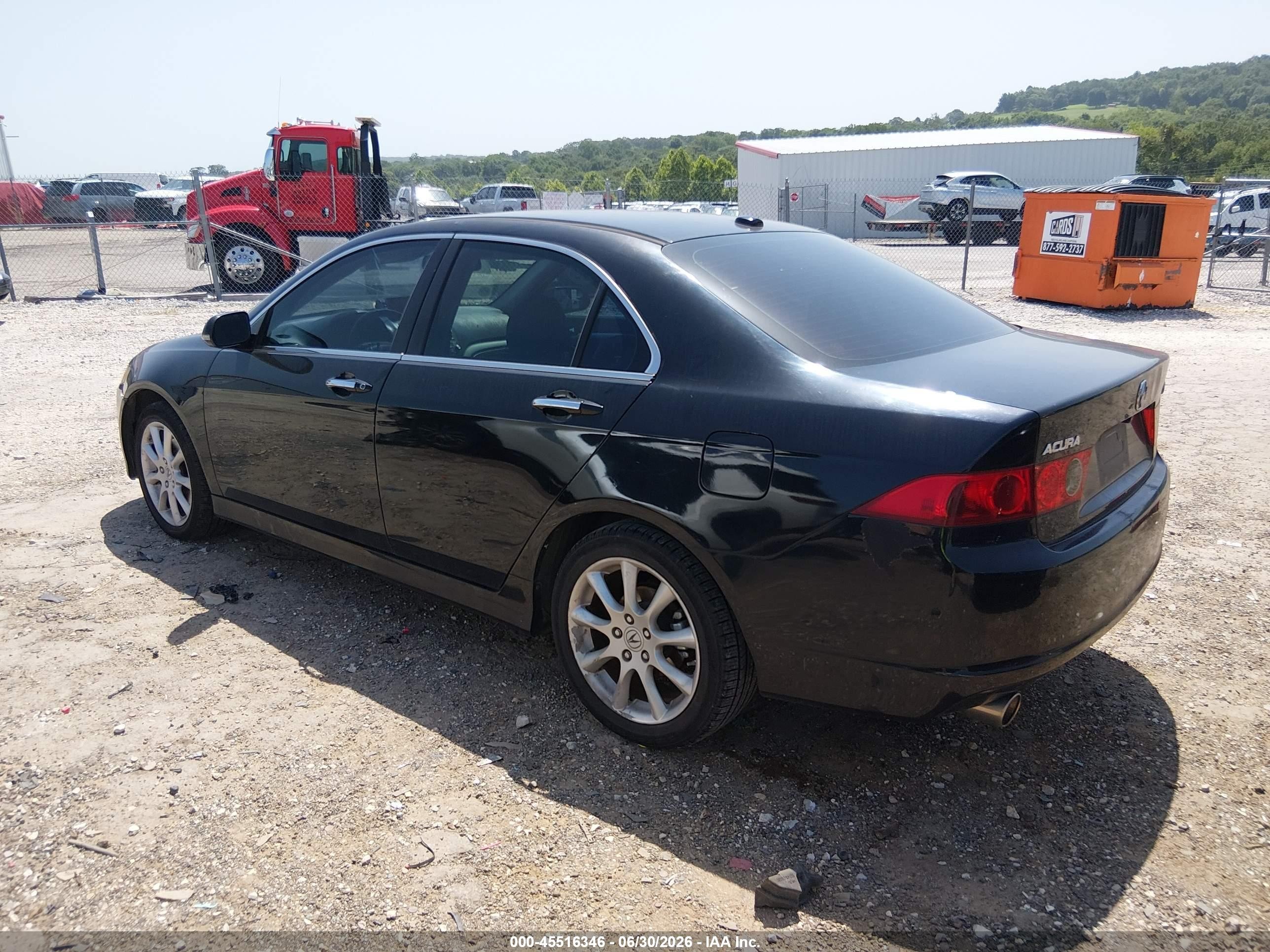 2008 Acura Tsx   Black vin: JH4CL96858C017763