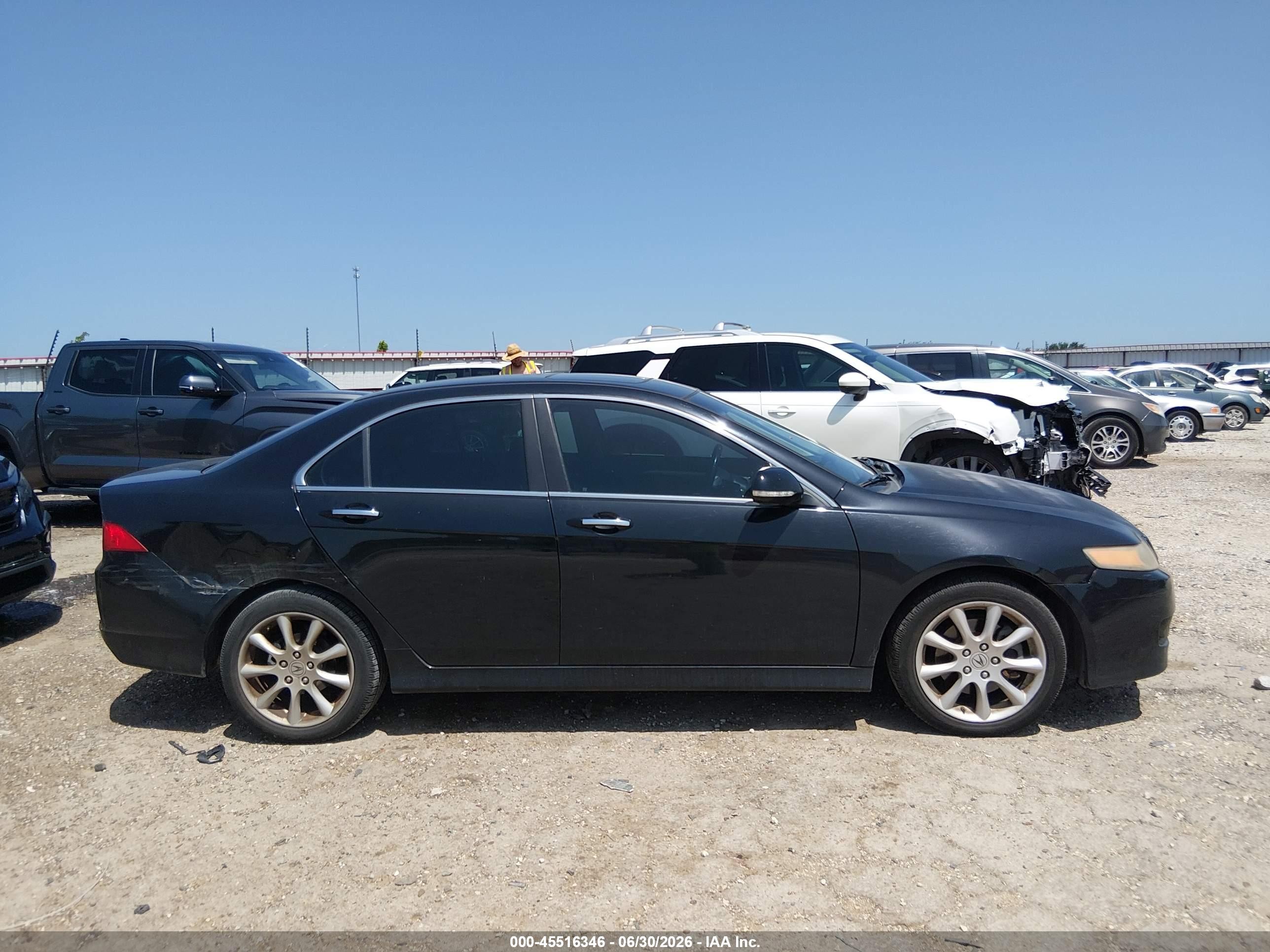2008 Acura Tsx   Black vin: JH4CL96858C017763