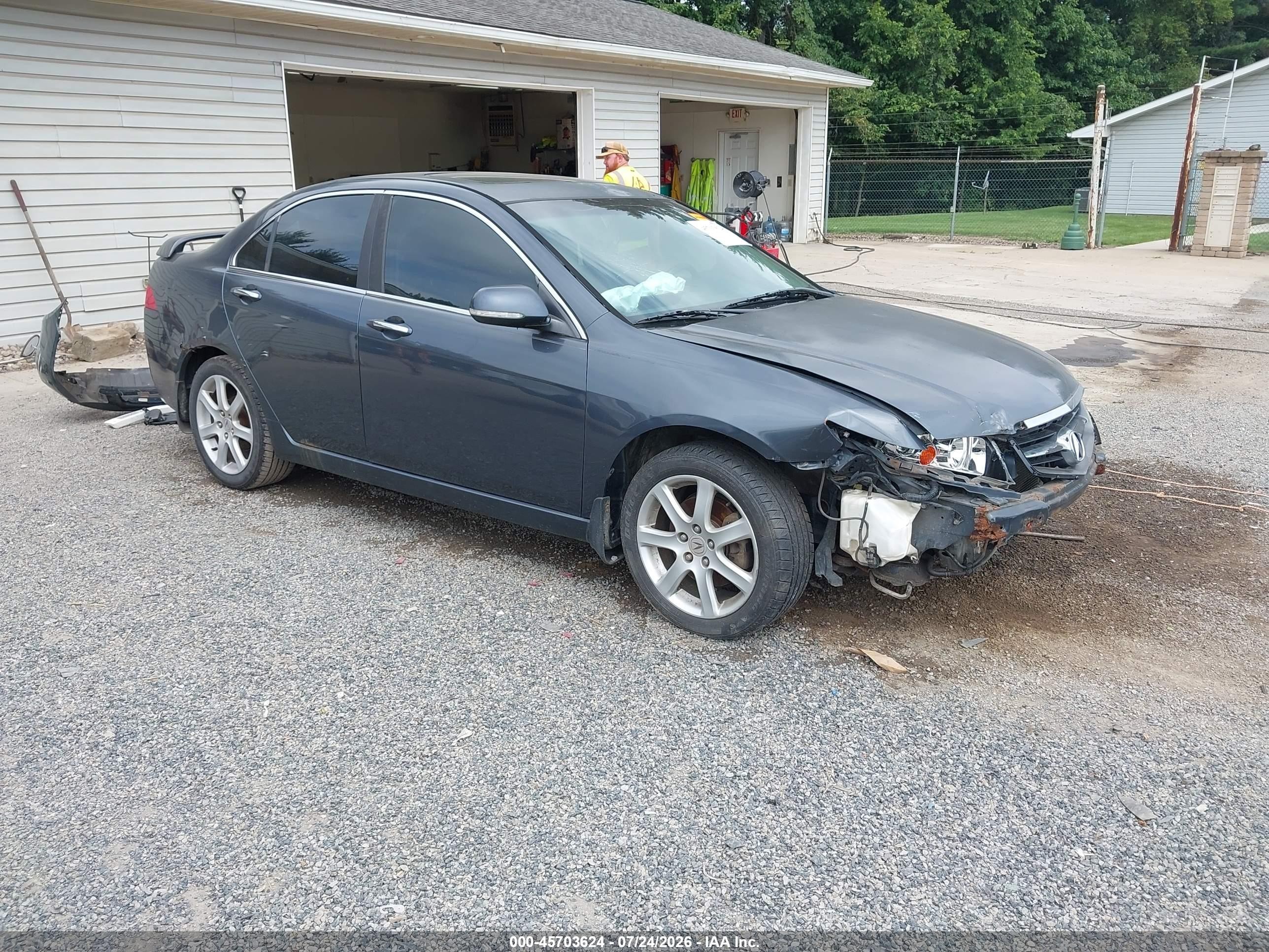 2004 Acura Tsx   Gray vin: JH4CL96864C008838