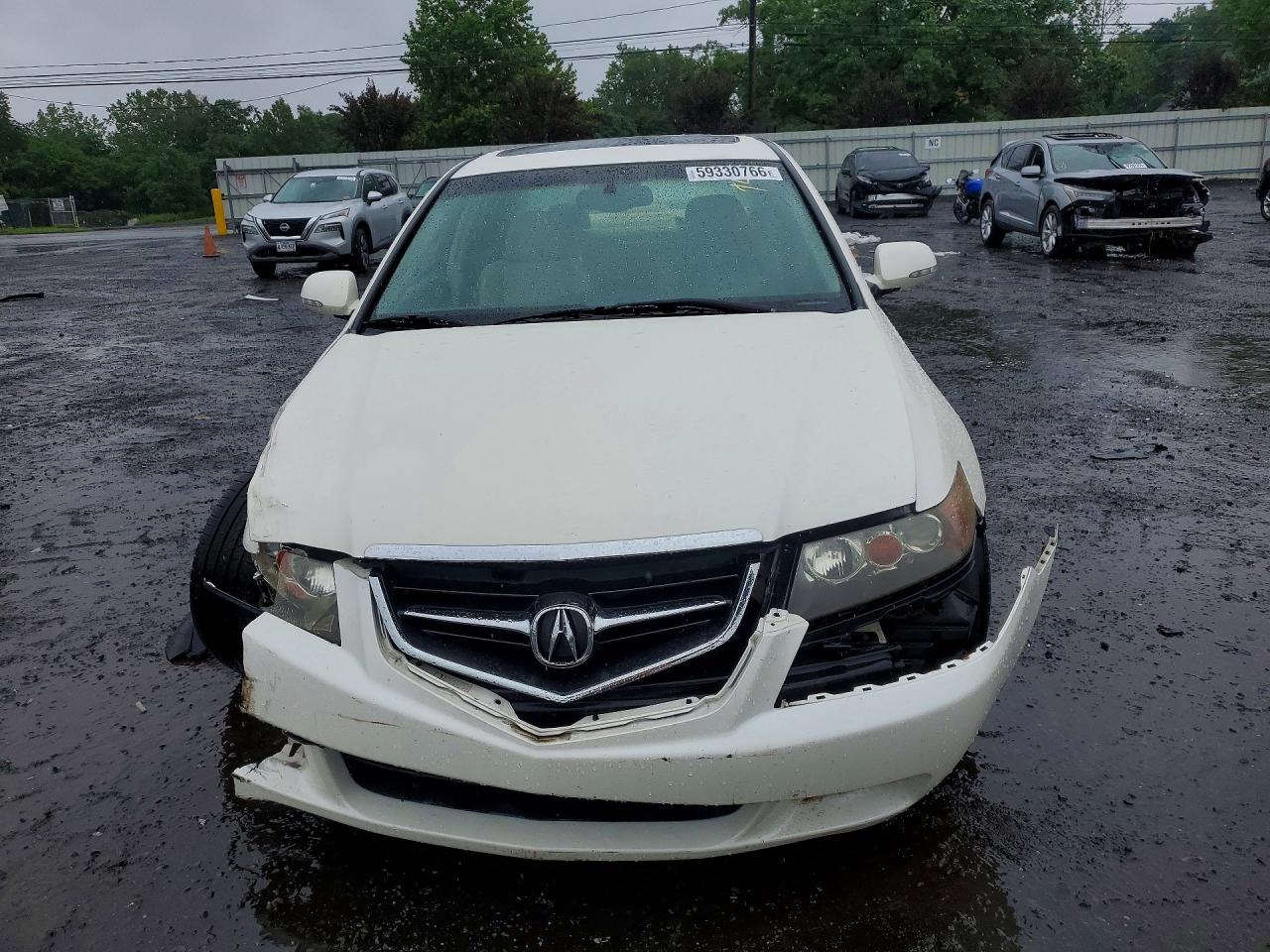 2004 Acura Tsx White vin: JH4CL96864C030998