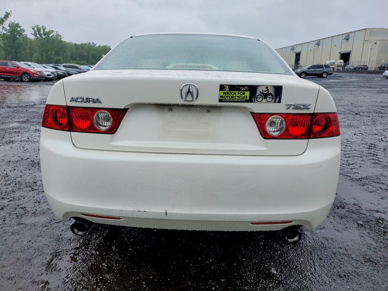 2004 Acura Tsx White vin: JH4CL96864C030998