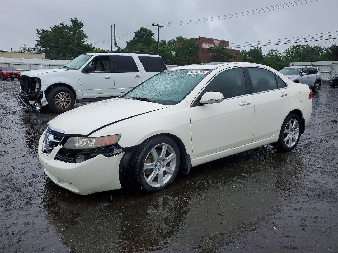 2004 Acura Tsx White vin: JH4CL96864C030998