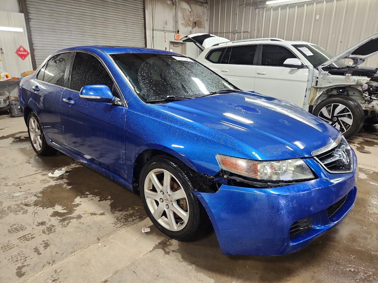 2005 Acura Tsx Blue vin: JH4CL96865C004726