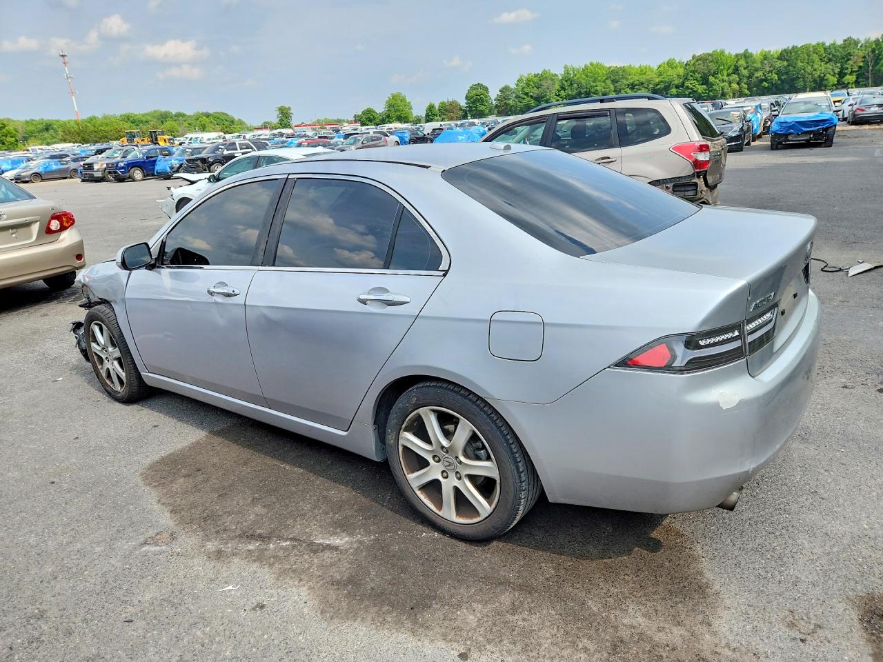 2005 Acura Tsx Silver vin: JH4CL96865C033773