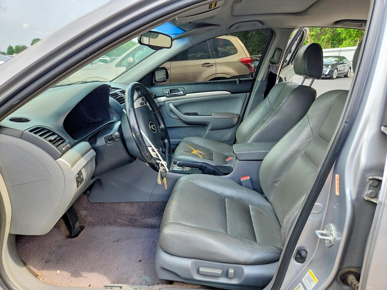 2005 Acura Tsx Silver vin: JH4CL96865C033773