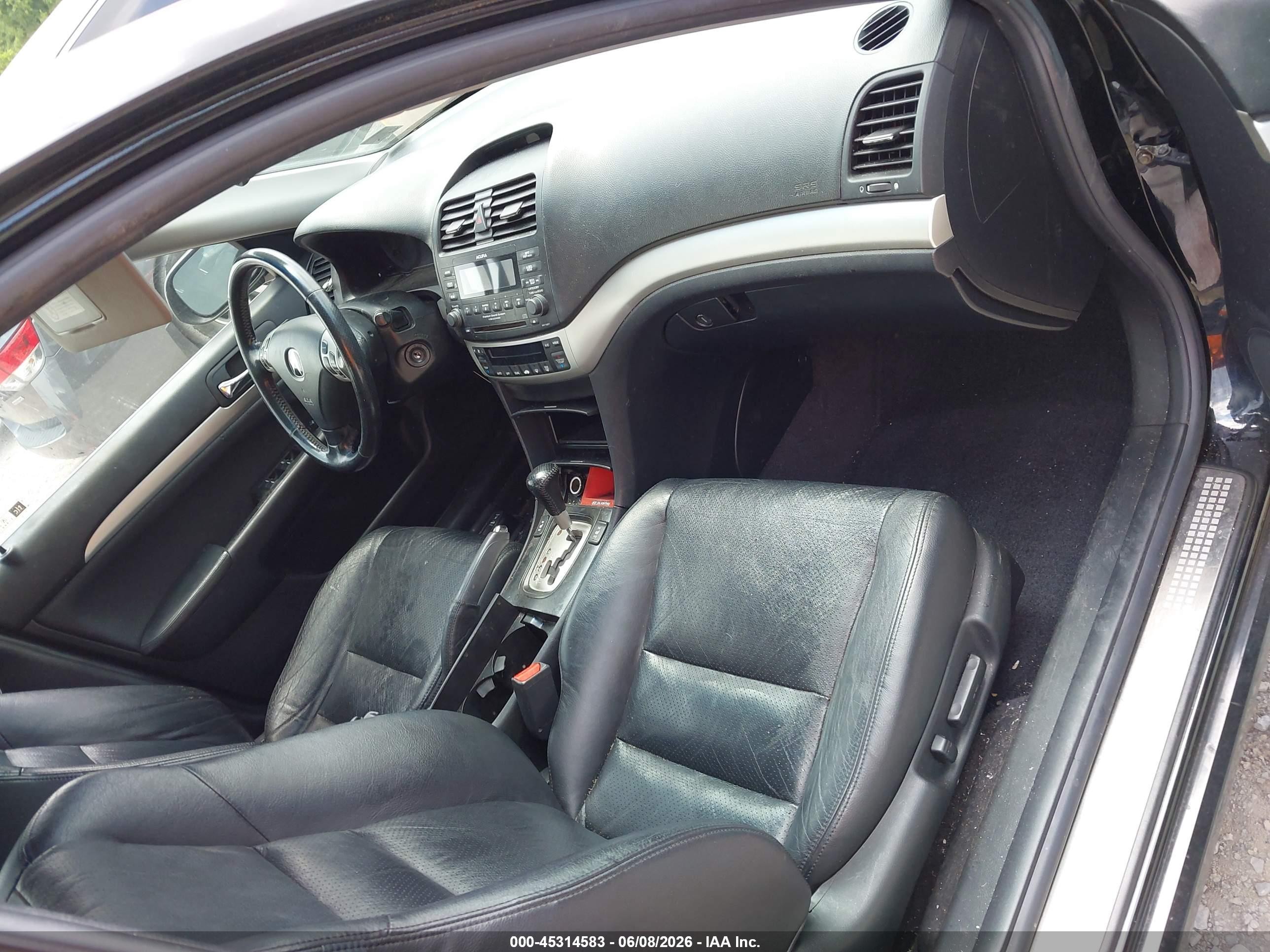 2005 Acura Tsx   Black vin: JH4CL96865C034809