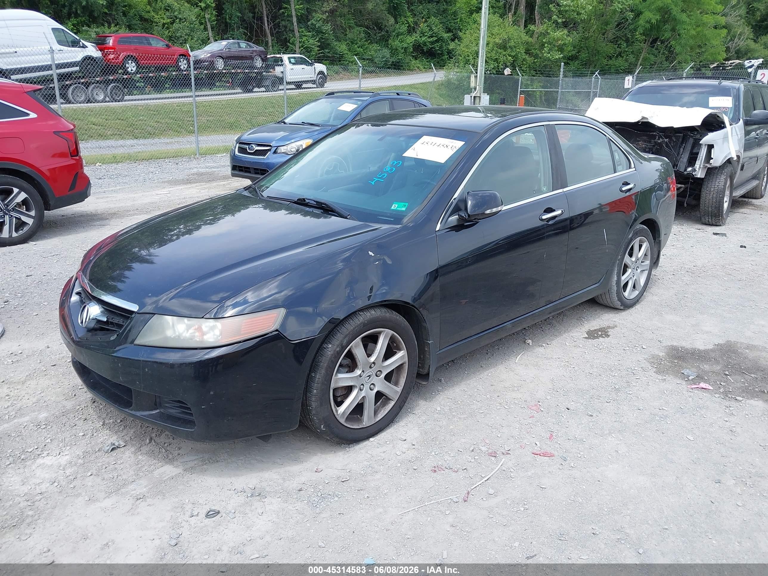 2005 Acura Tsx   Black vin: JH4CL96865C034809