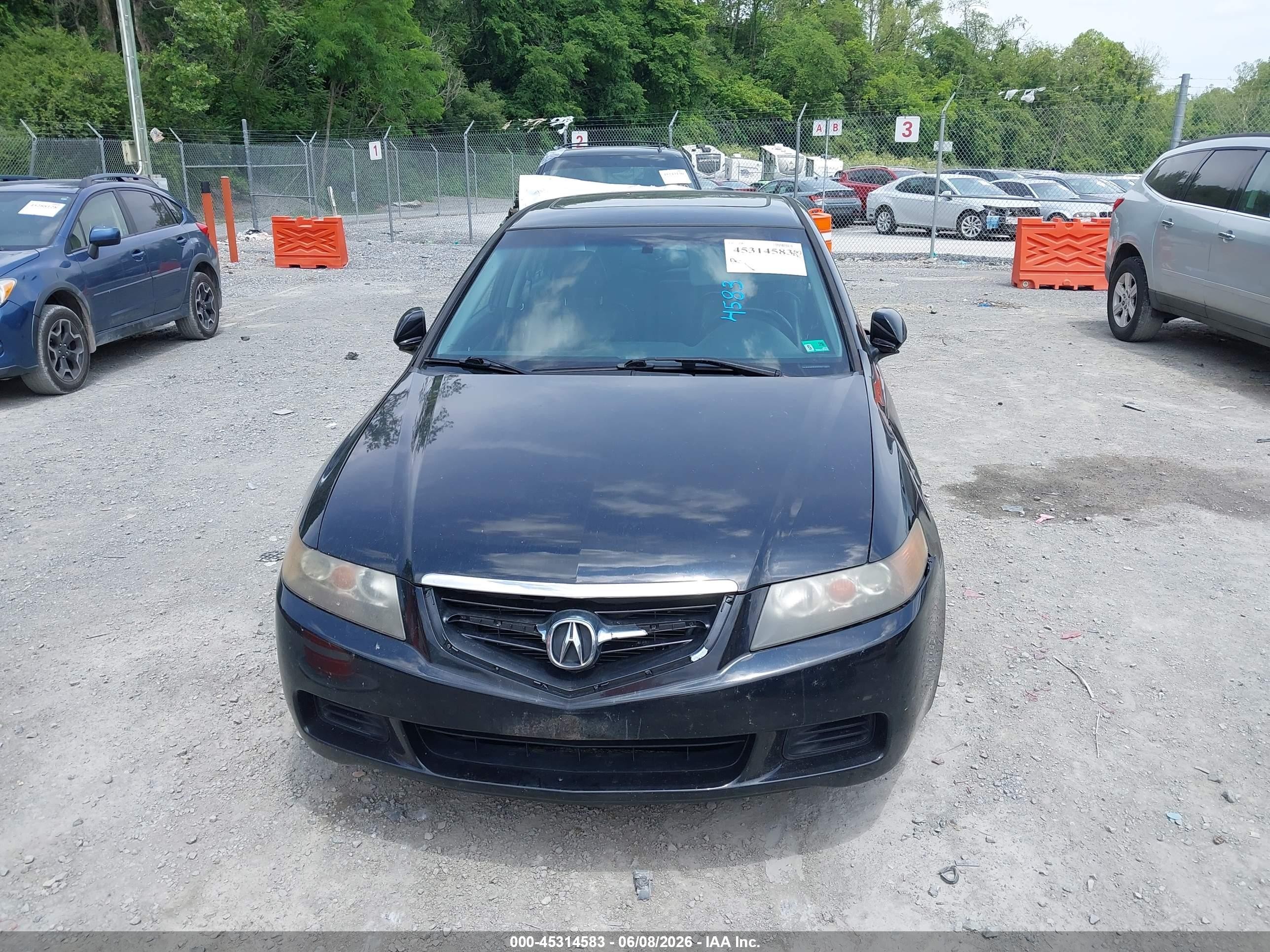2005 Acura Tsx   Black vin: JH4CL96865C034809