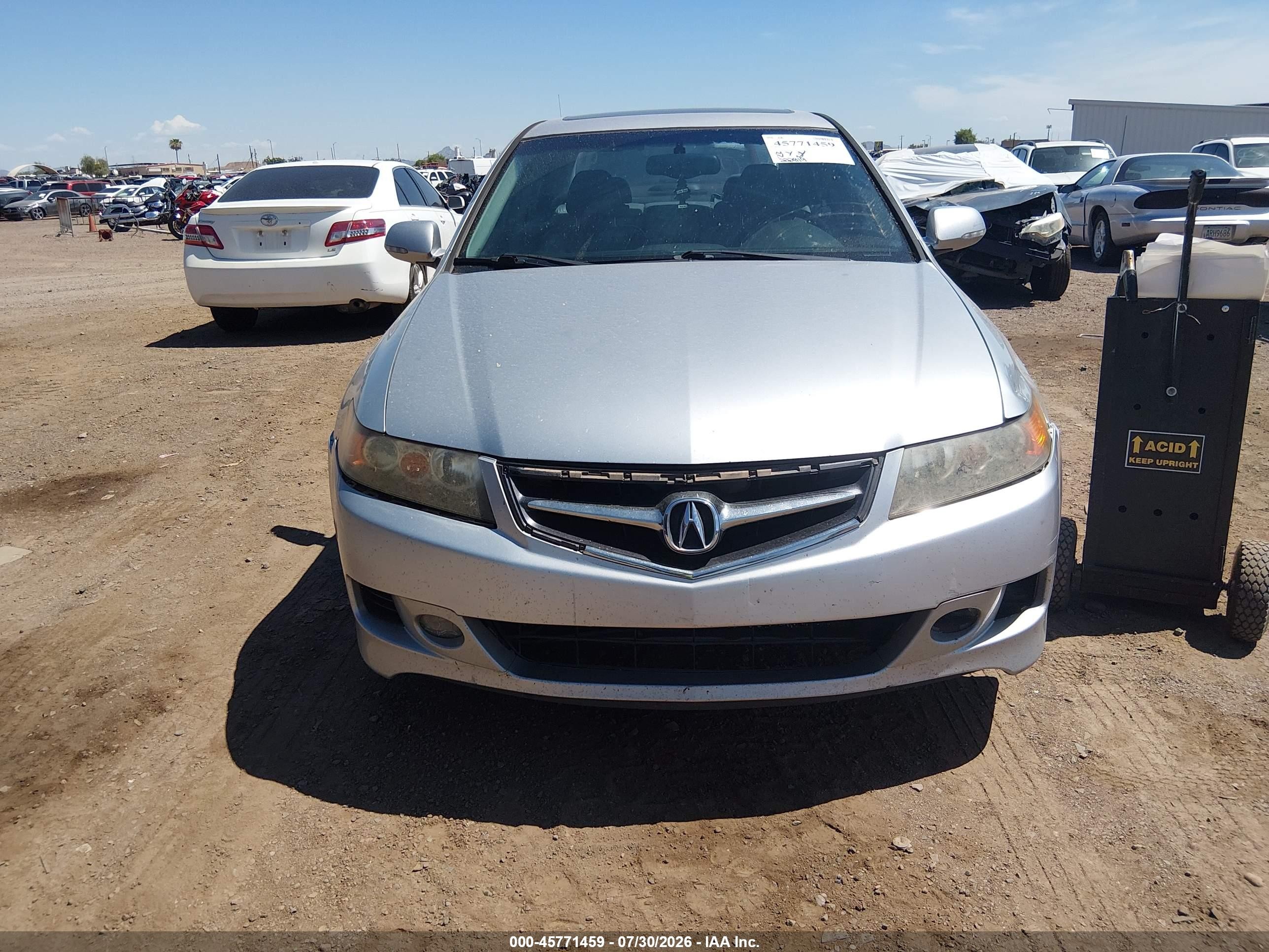 2006 Acura Tsx   Серебряный vin: JH4CL96866C019650