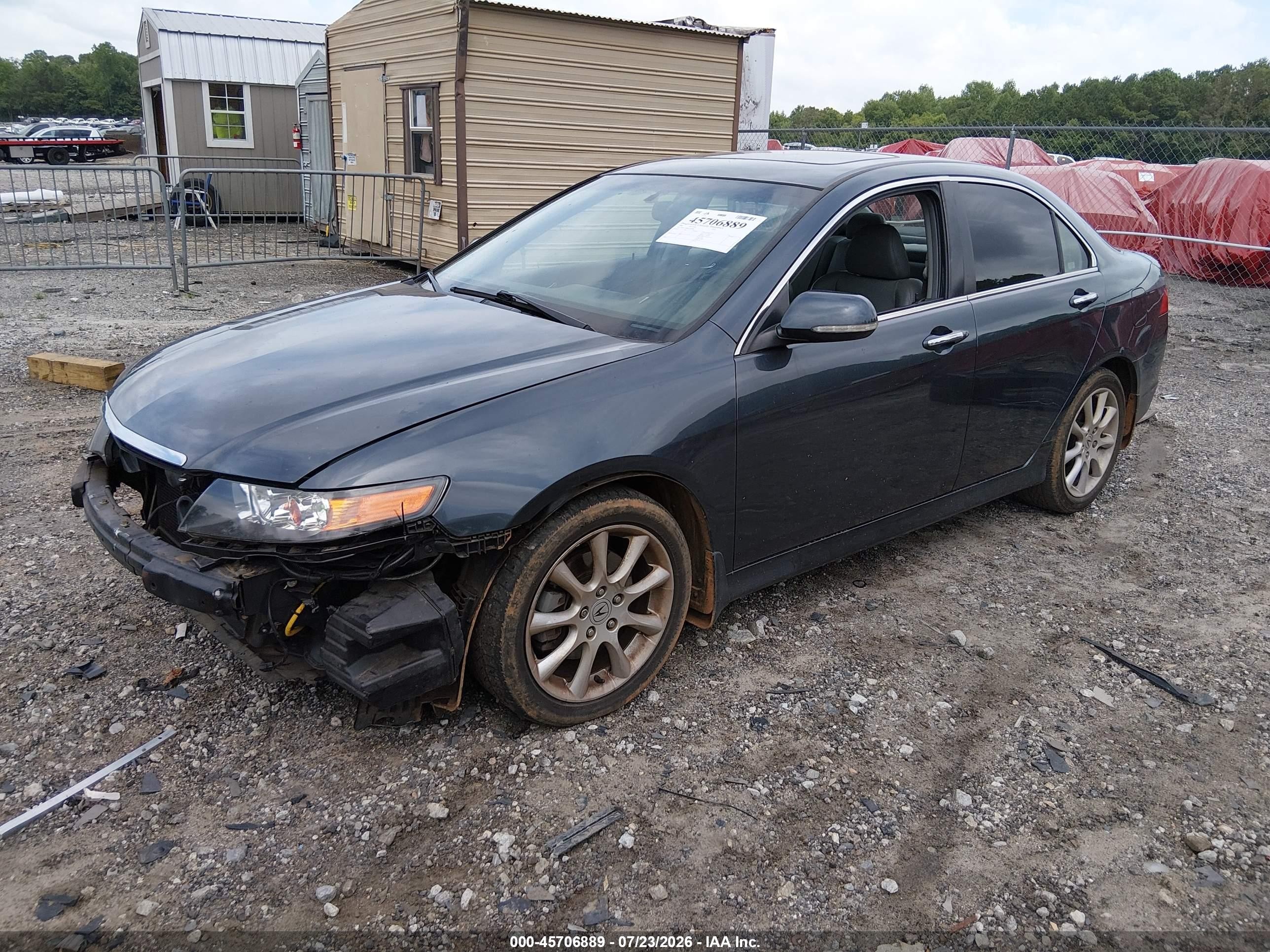 2006 Acura Tsx   Gray vin: JH4CL96866C026386