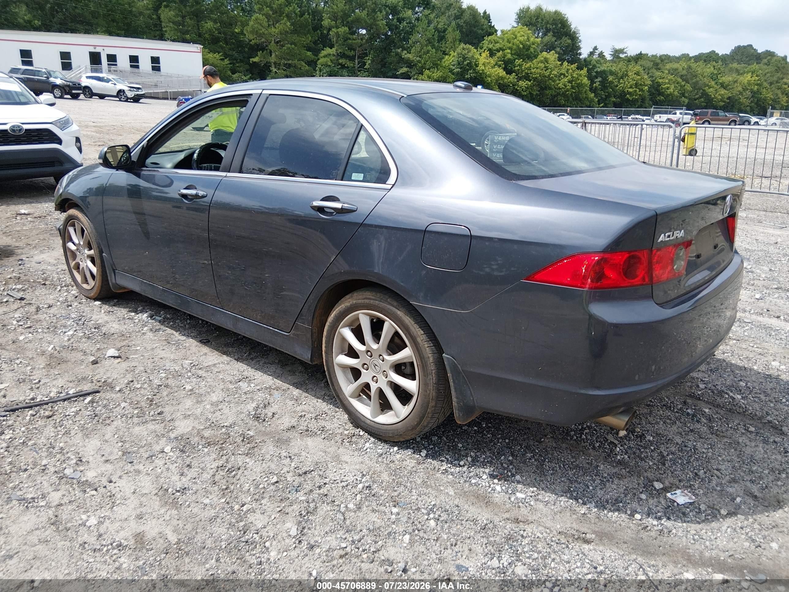 2006 Acura Tsx   Gray vin: JH4CL96866C026386