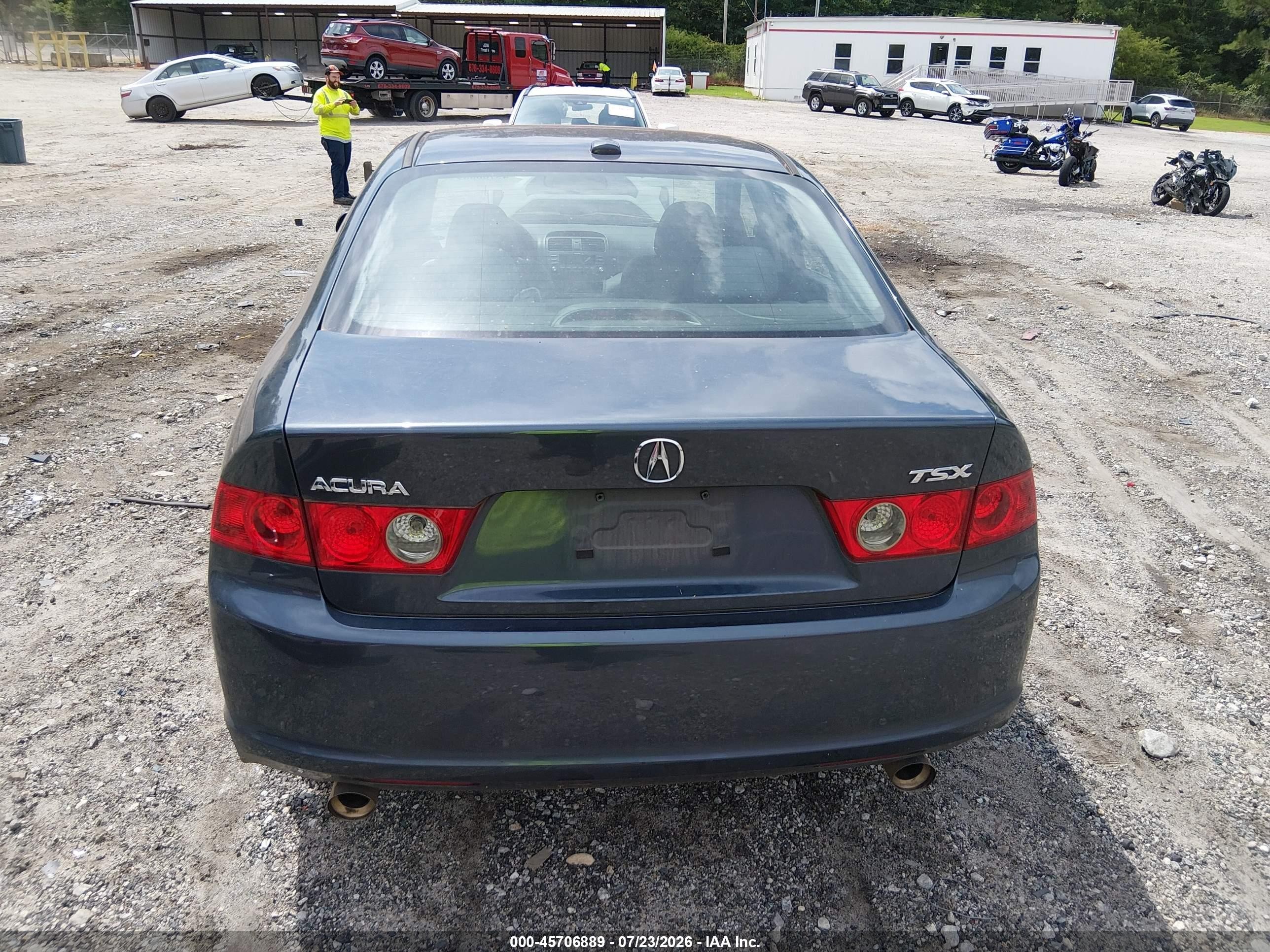2006 Acura Tsx   Gray vin: JH4CL96866C026386