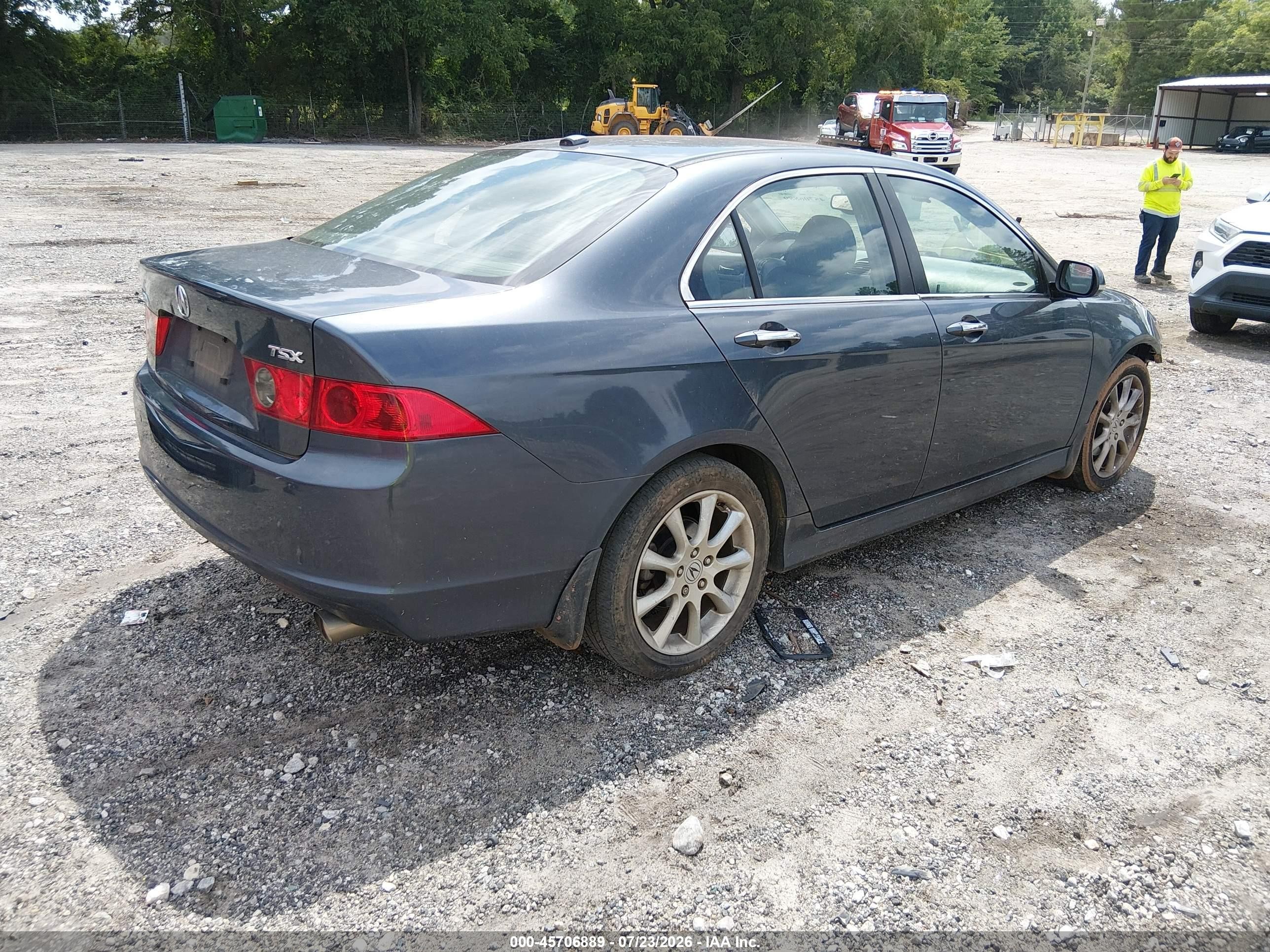 2006 Acura Tsx   Gray vin: JH4CL96866C026386