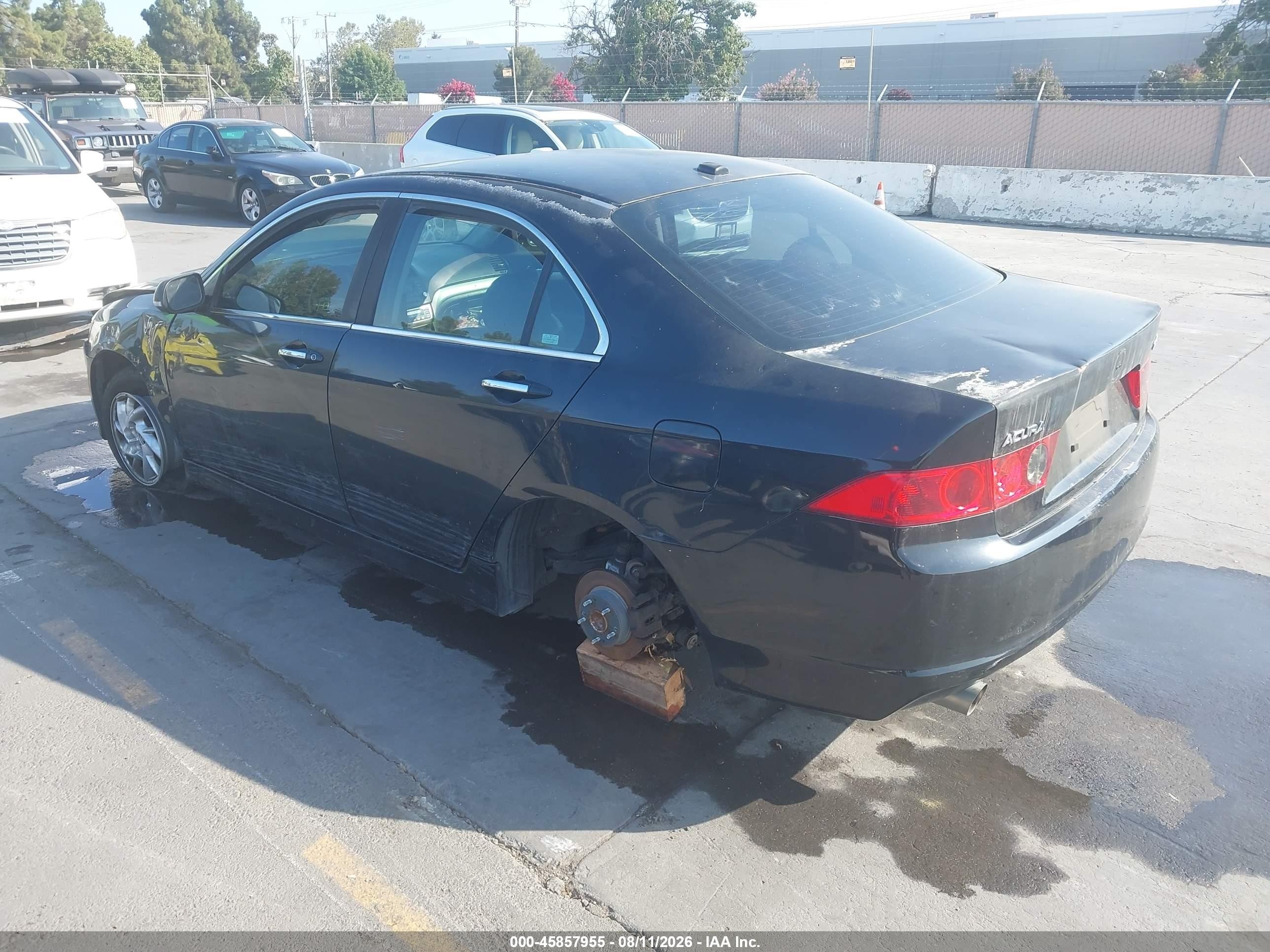 2006 Acura Tsx   Black vin: JH4CL96866C028008