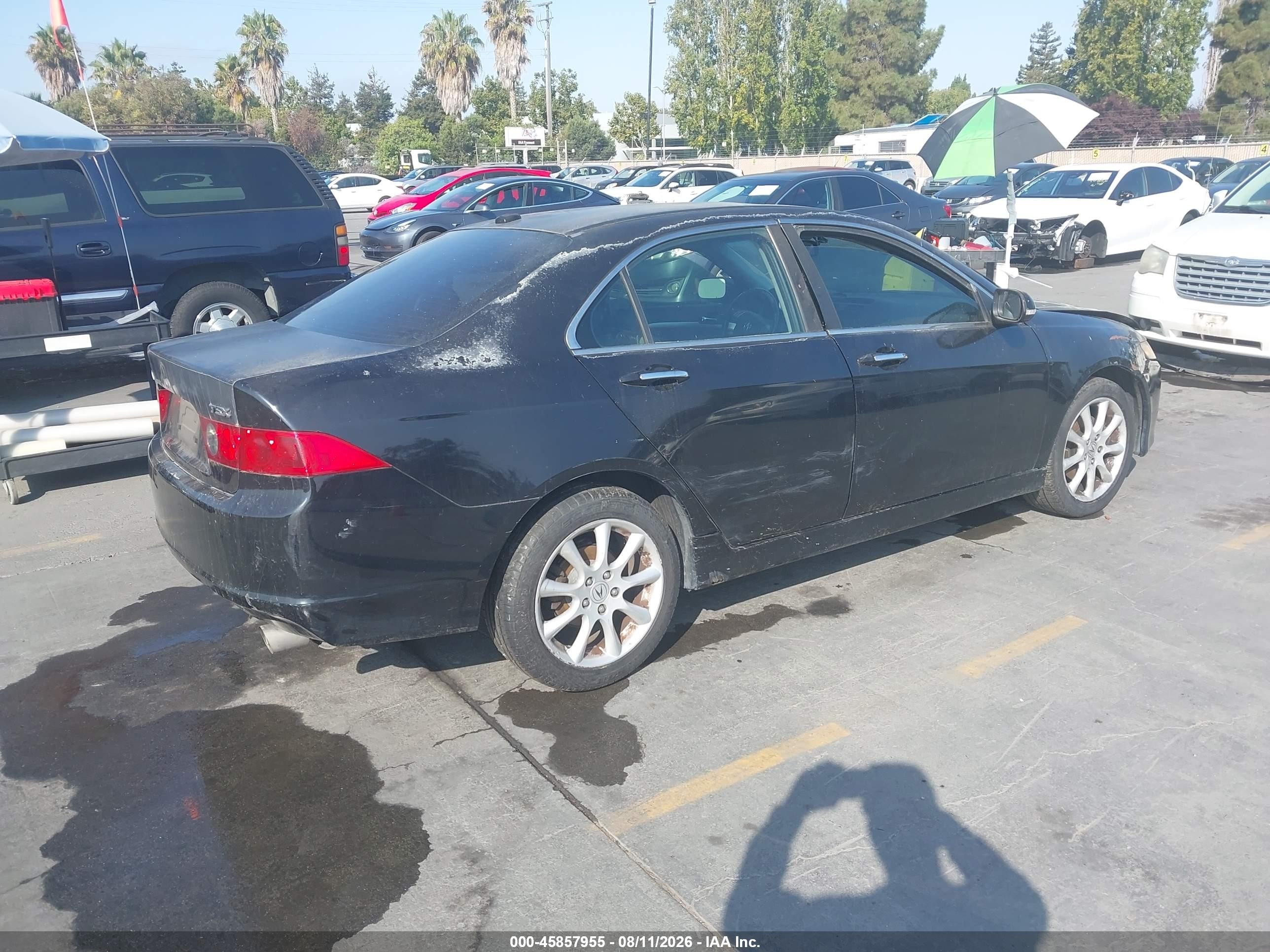 2006 Acura Tsx   Black vin: JH4CL96866C028008