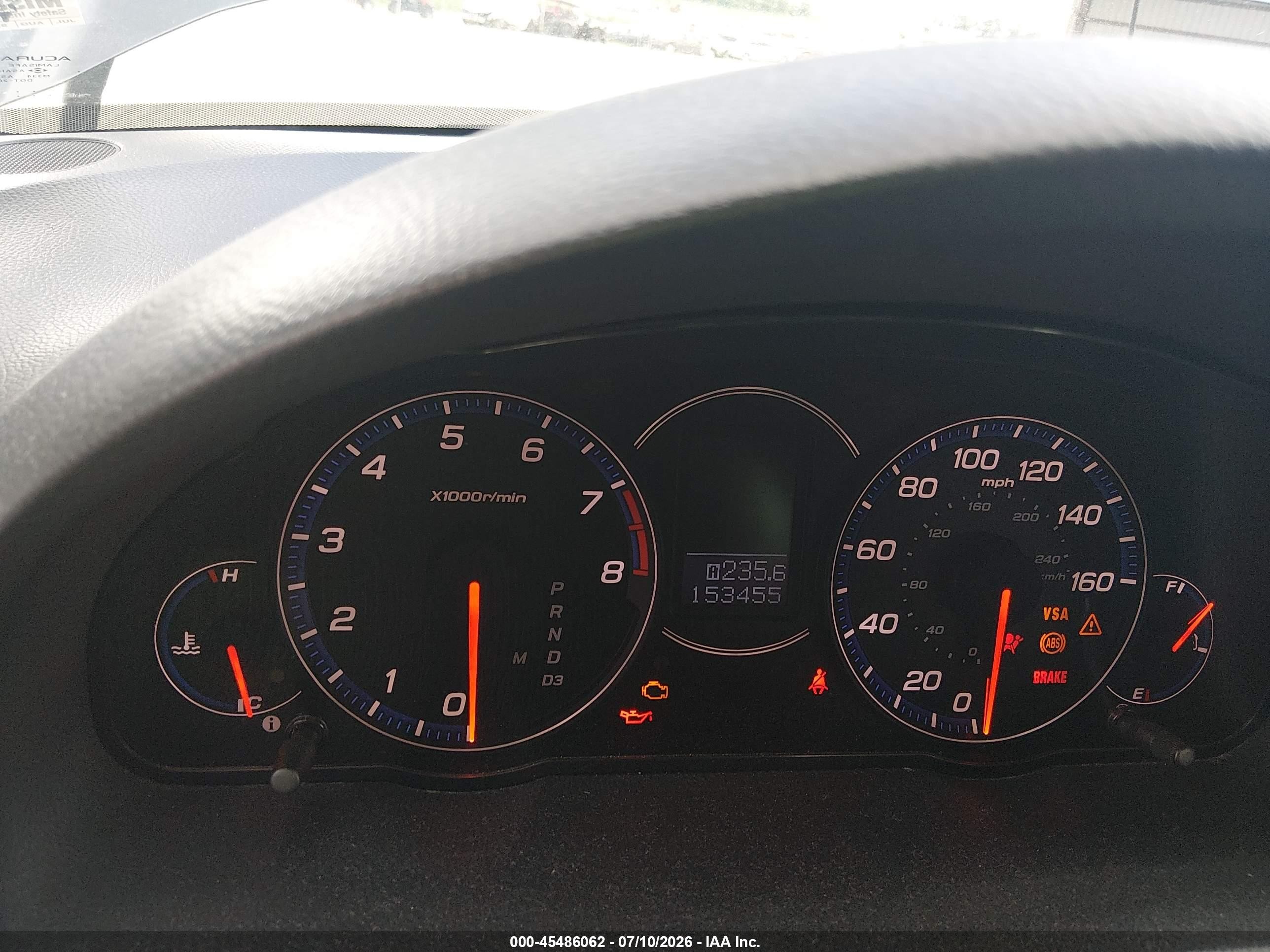 2006 Acura Tsx   Gray vin: JH4CL96866C033158