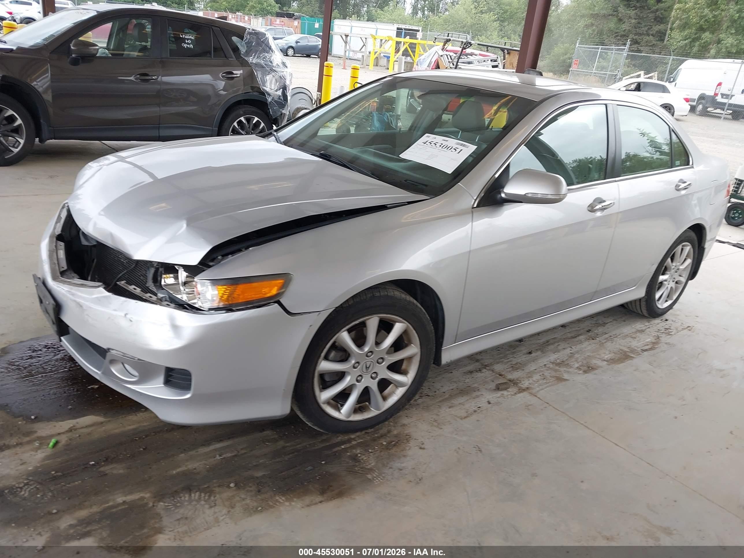 2006 Acura Tsx Silver vin: JH4CL96866C033774