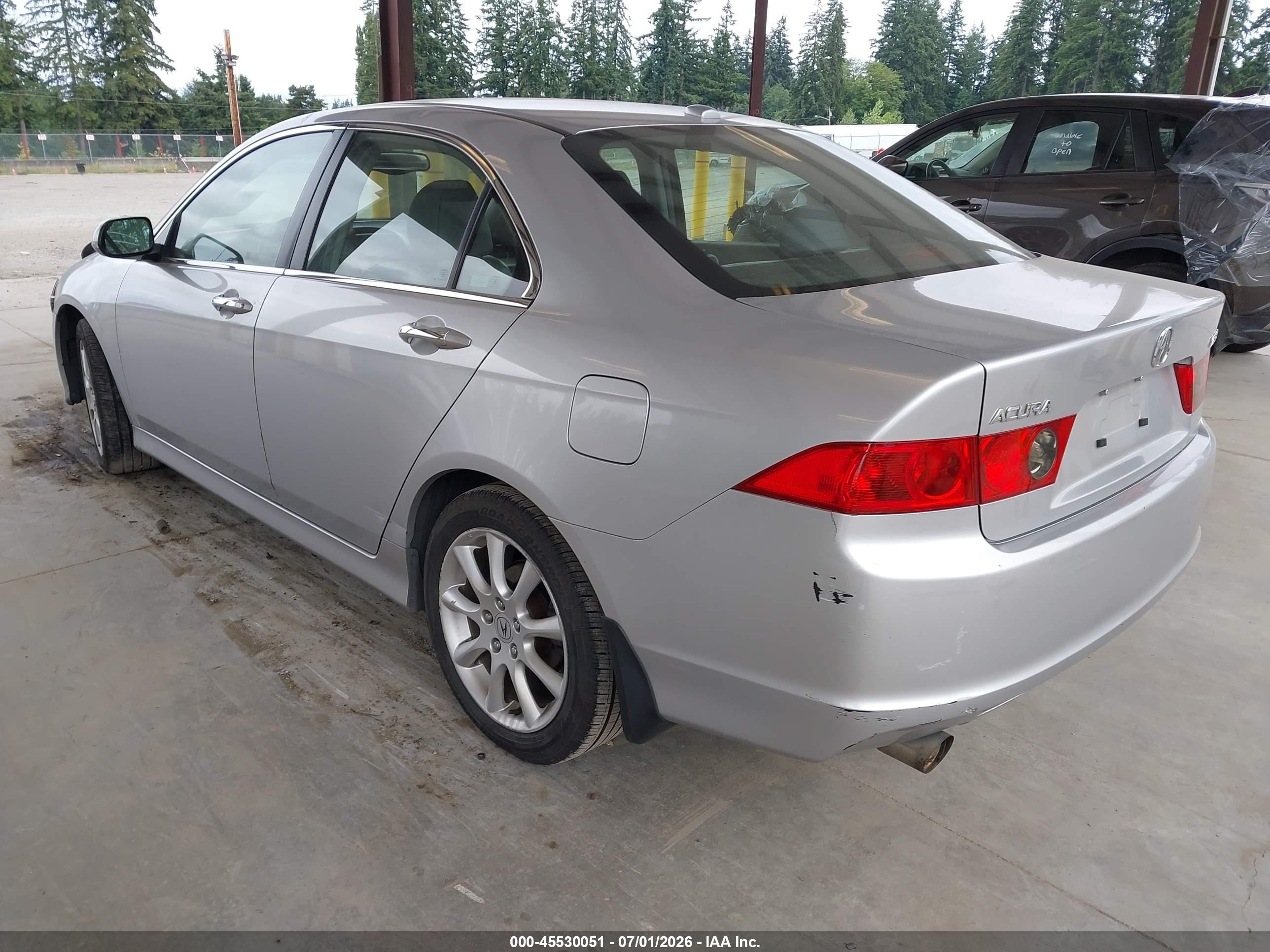 2006 Acura Tsx Silver vin: JH4CL96866C033774