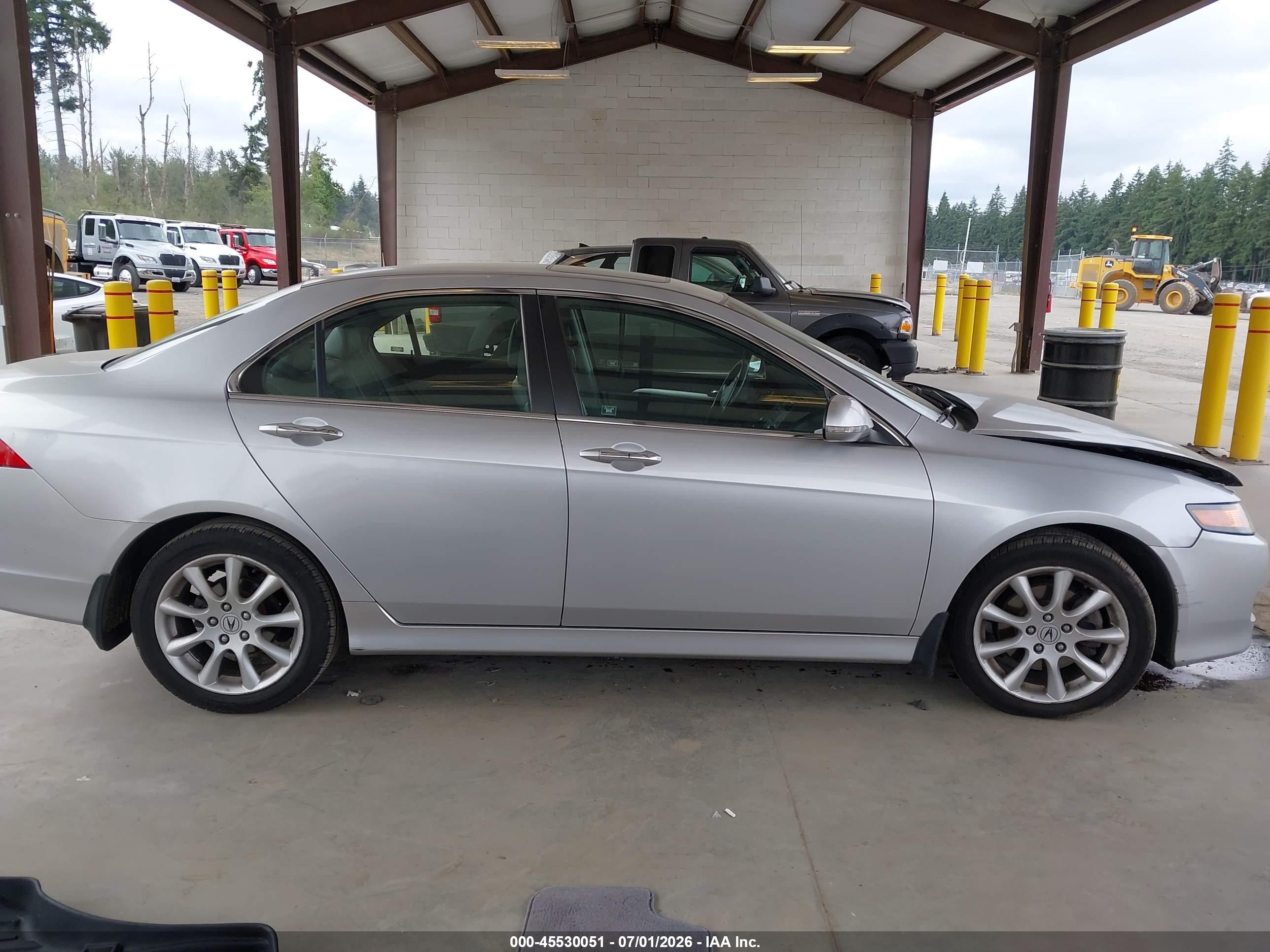 2006 Acura Tsx Silver vin: JH4CL96866C033774