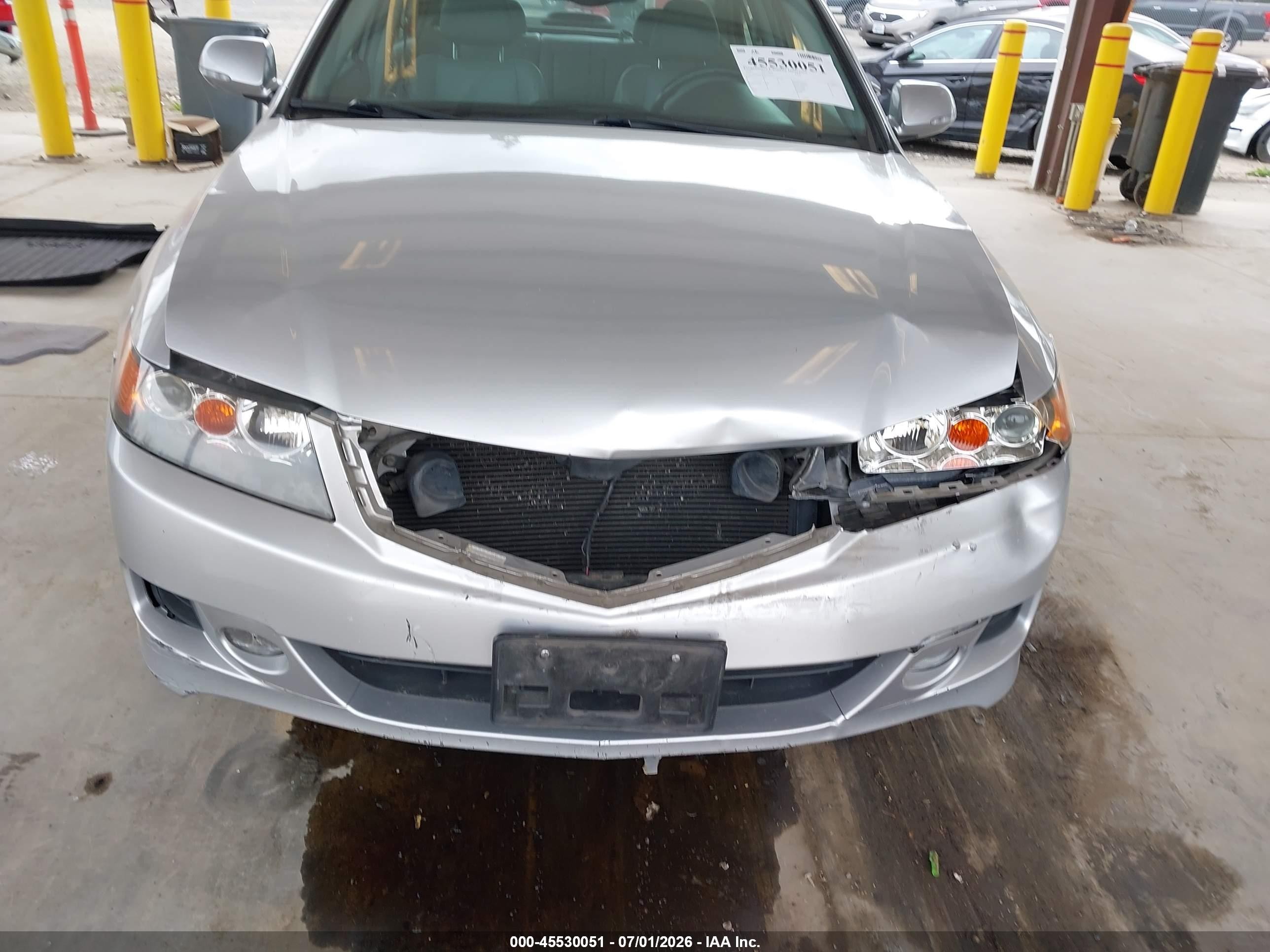 2006 Acura Tsx Silver vin: JH4CL96866C033774