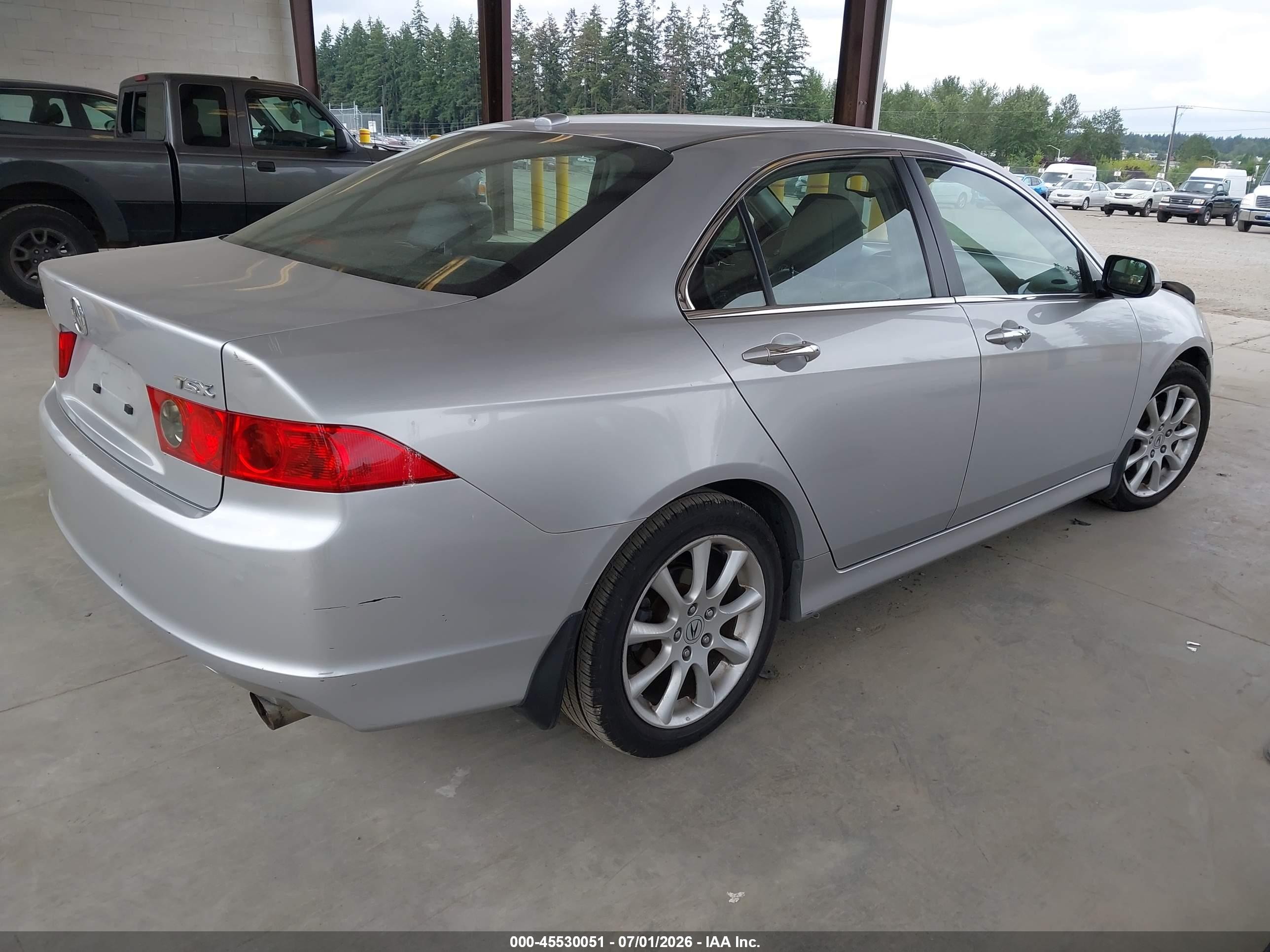 2006 Acura Tsx Silver vin: JH4CL96866C033774