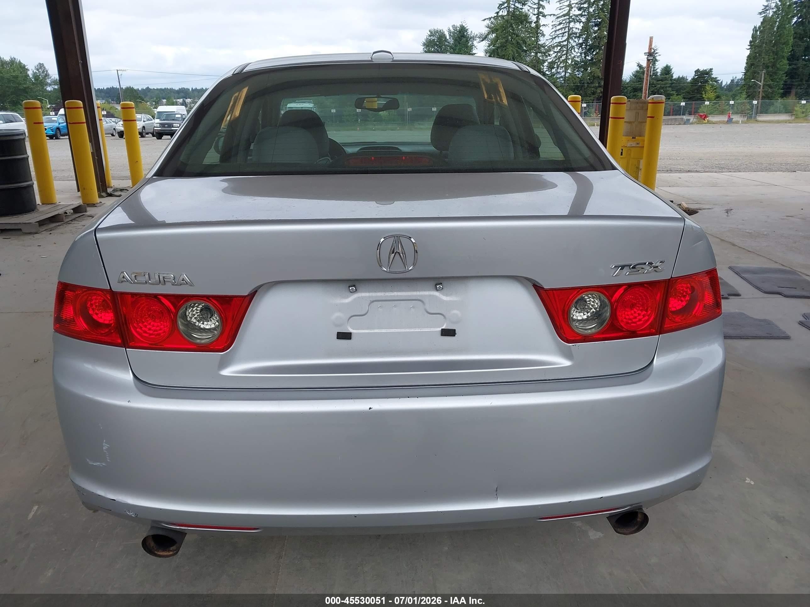 2006 Acura Tsx Silver vin: JH4CL96866C033774