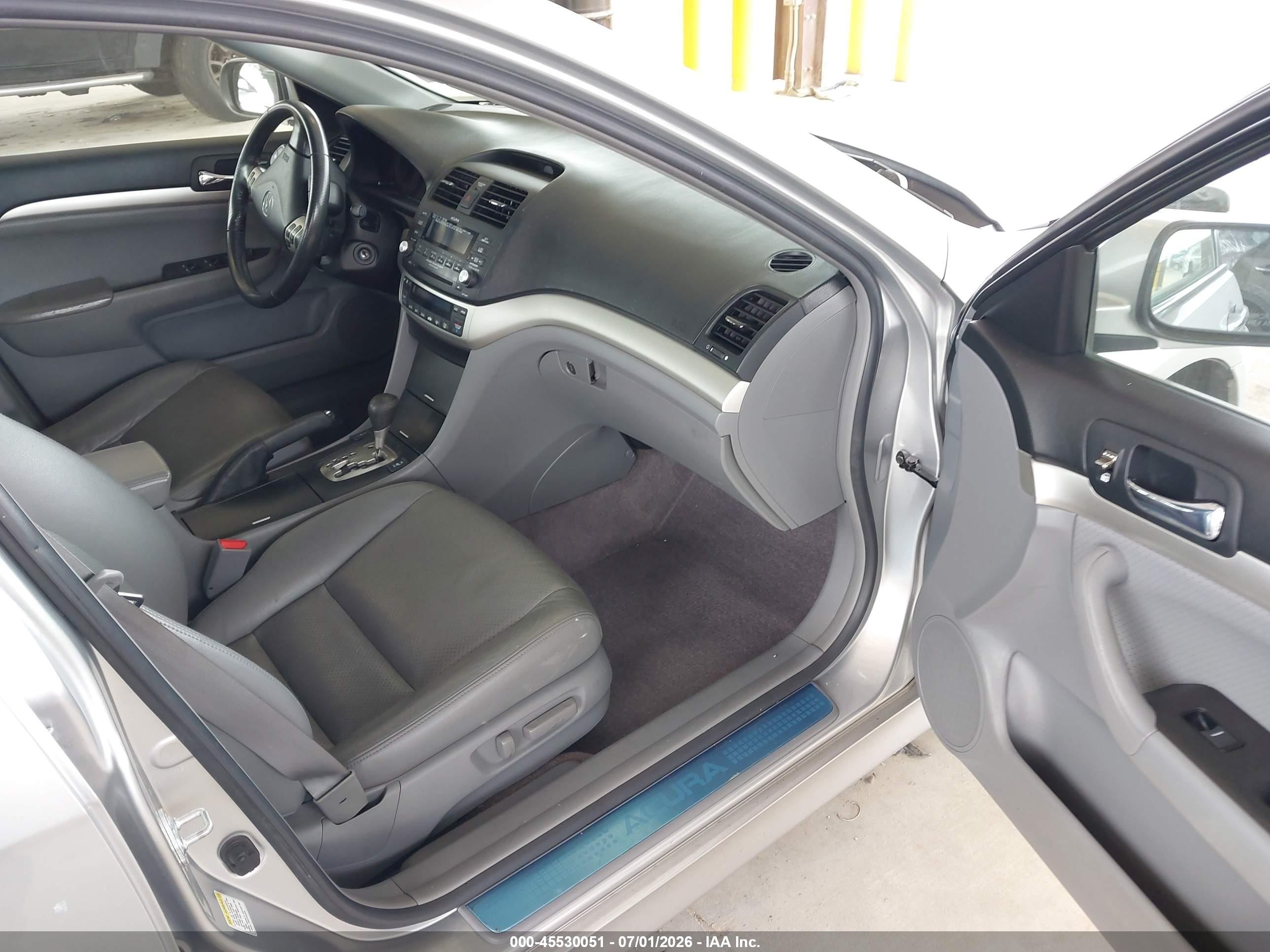 2006 Acura Tsx Silver vin: JH4CL96866C033774
