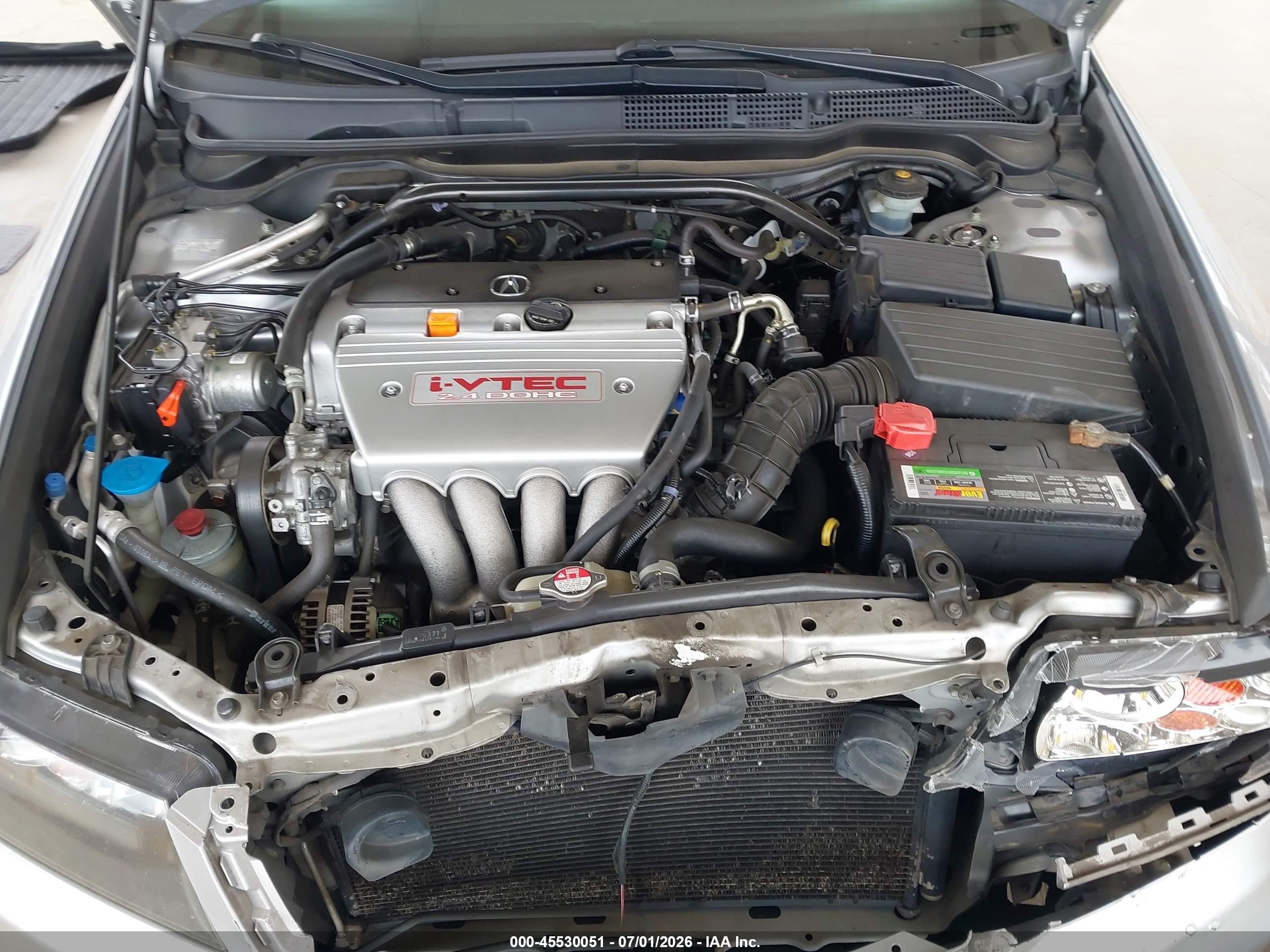 2006 Acura Tsx Silver vin: JH4CL96866C033774