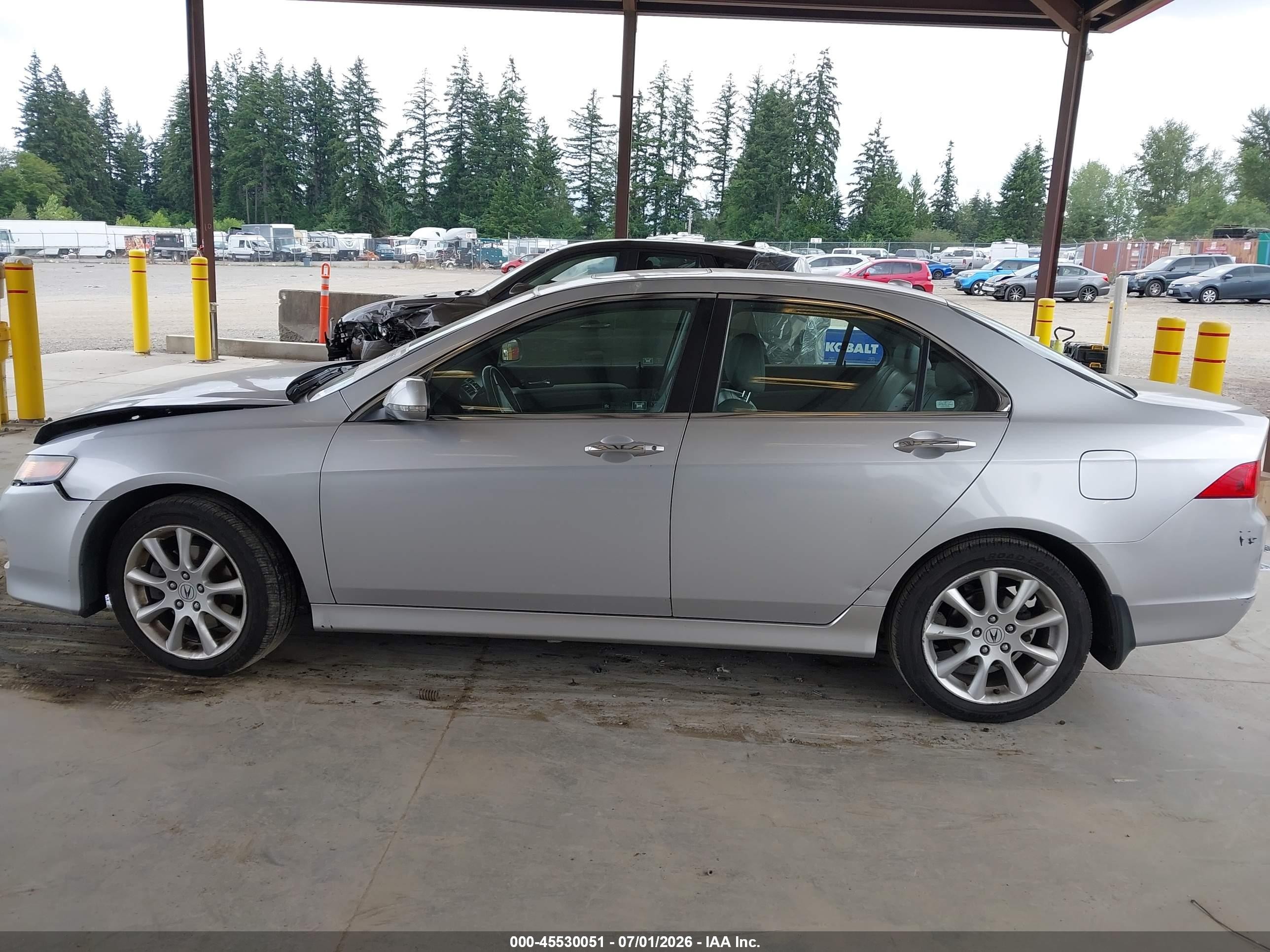 2006 Acura Tsx Silver vin: JH4CL96866C033774