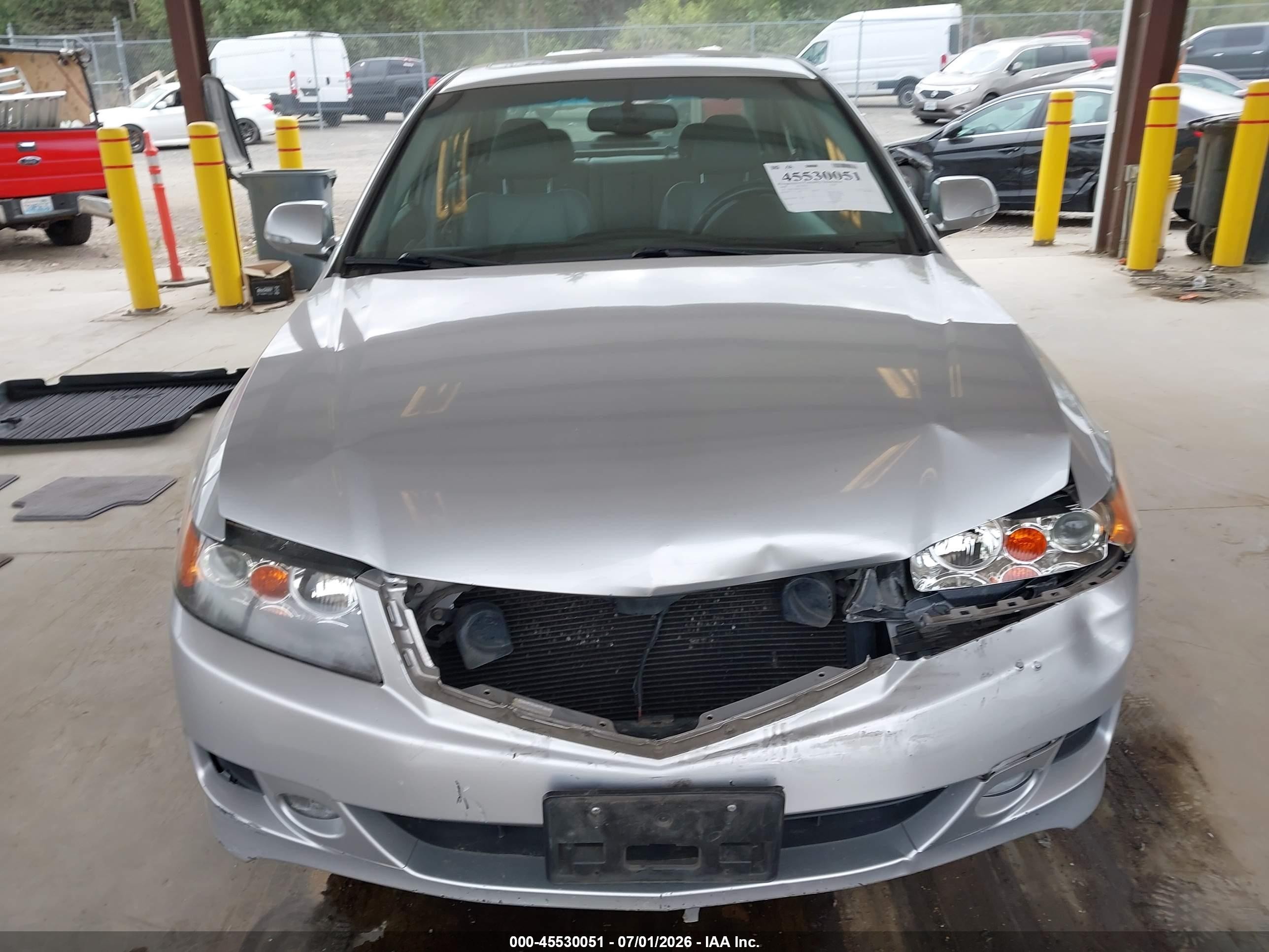 2006 Acura Tsx Silver vin: JH4CL96866C033774