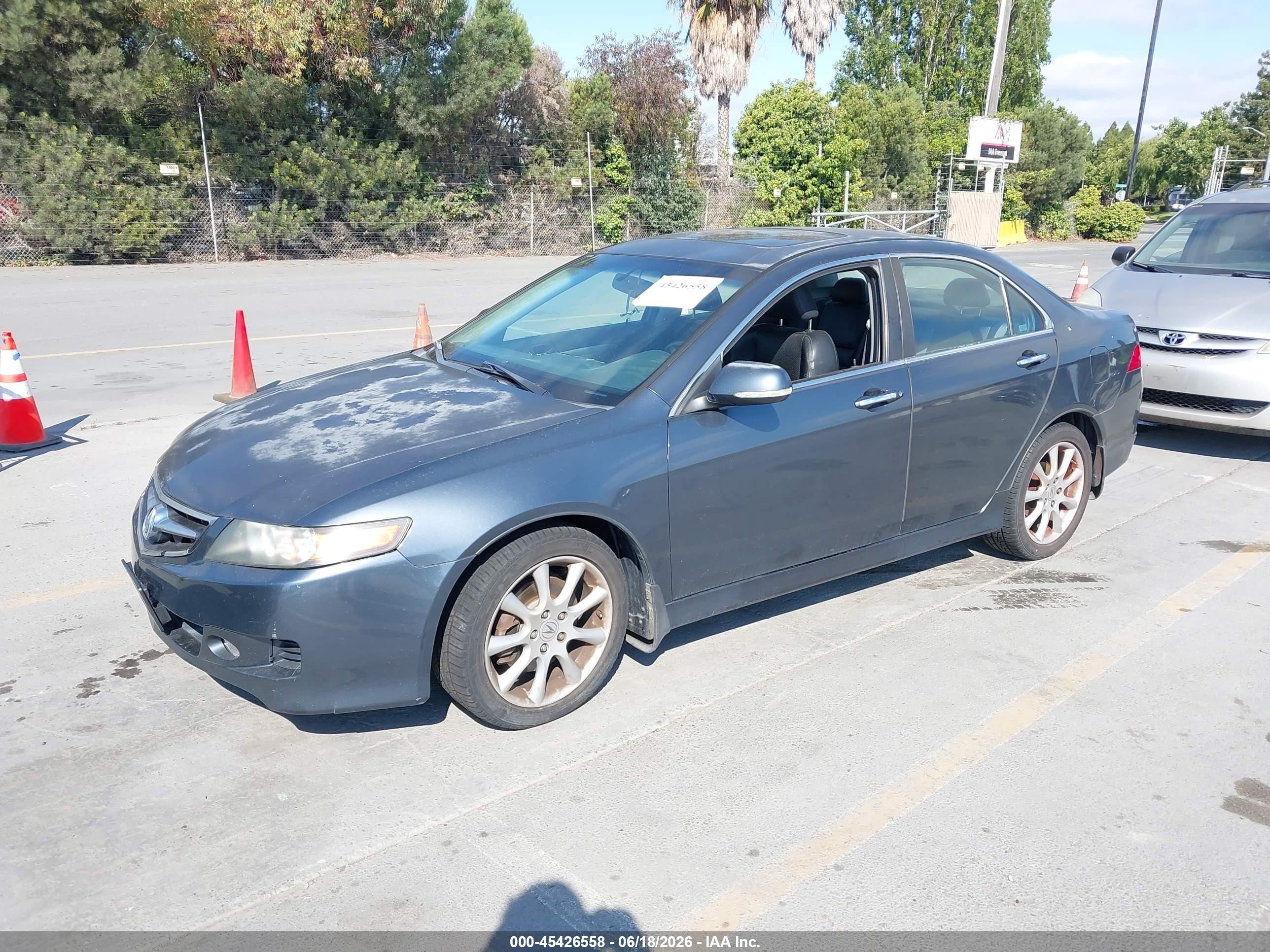 2007 Acura Tsx Серый vin: JH4CL96867C009069