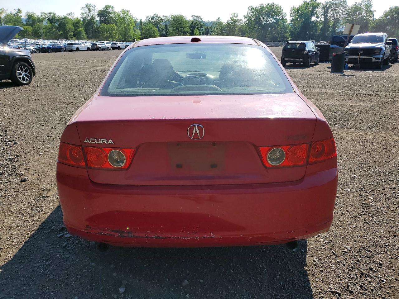 2008 Acura Tsx Red vin: JH4CL96868C006822