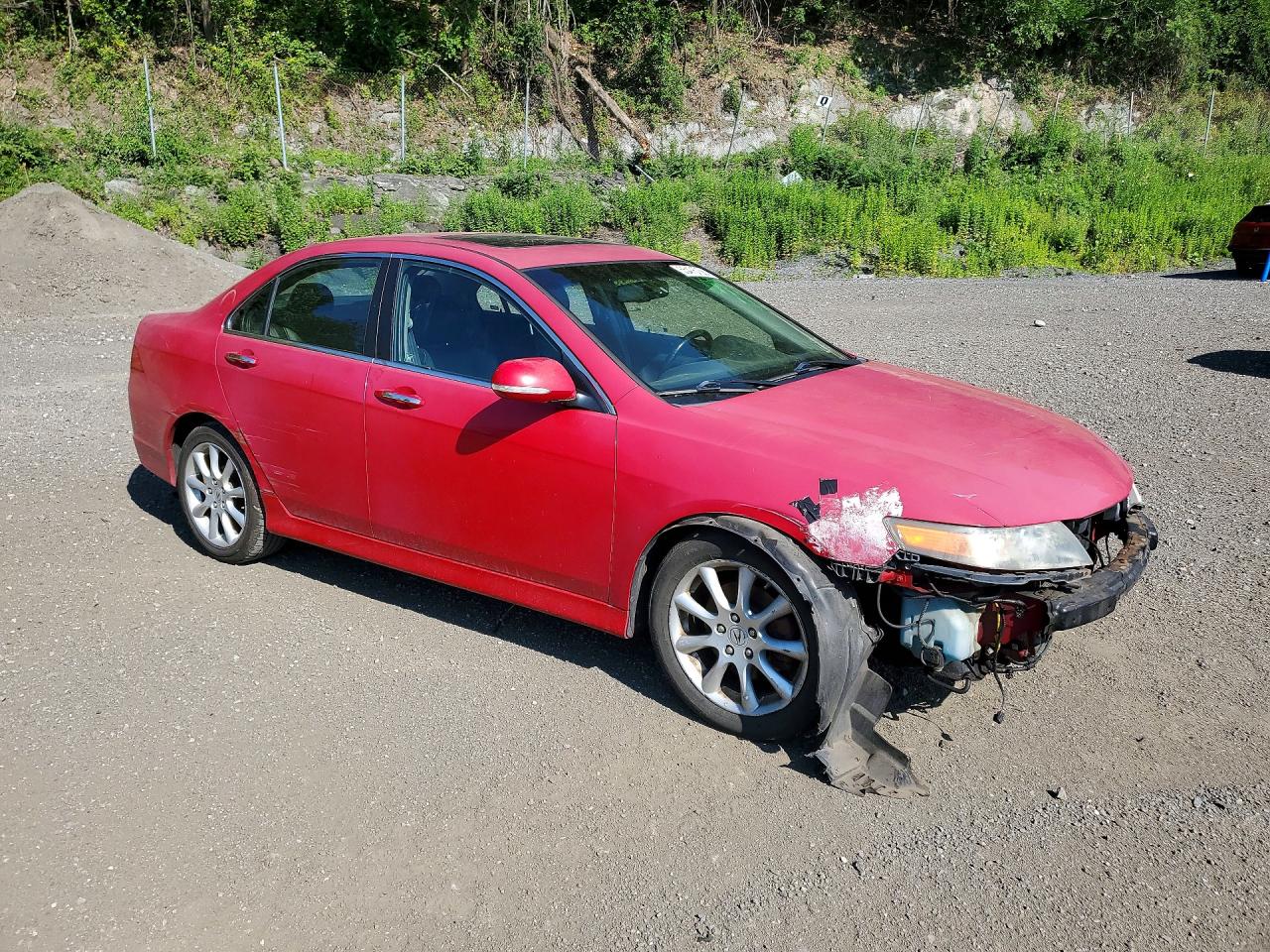 2008 Acura Tsx Red vin: JH4CL96868C006822