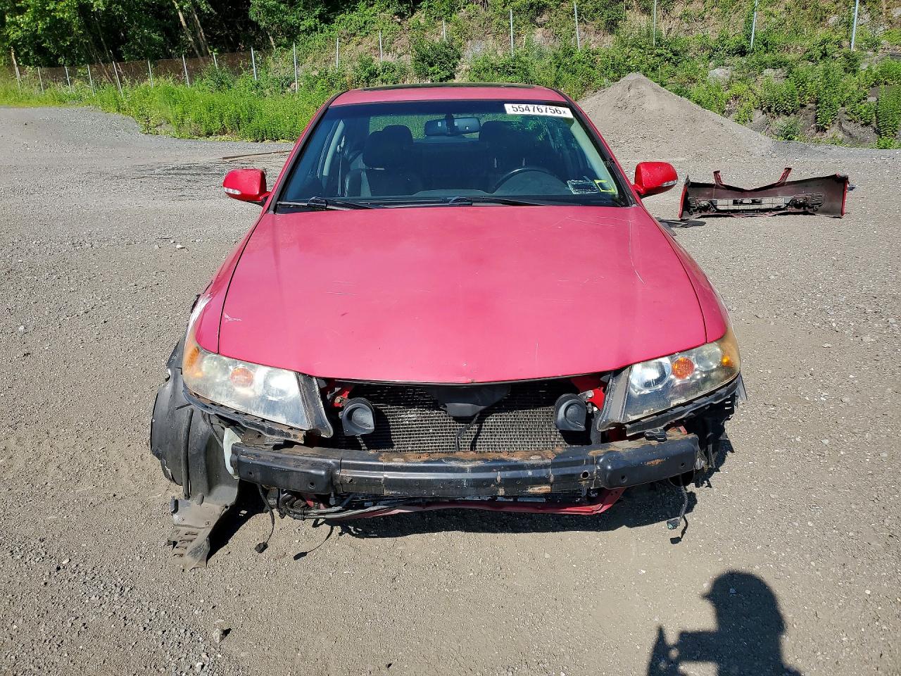 2008 Acura Tsx Red vin: JH4CL96868C006822