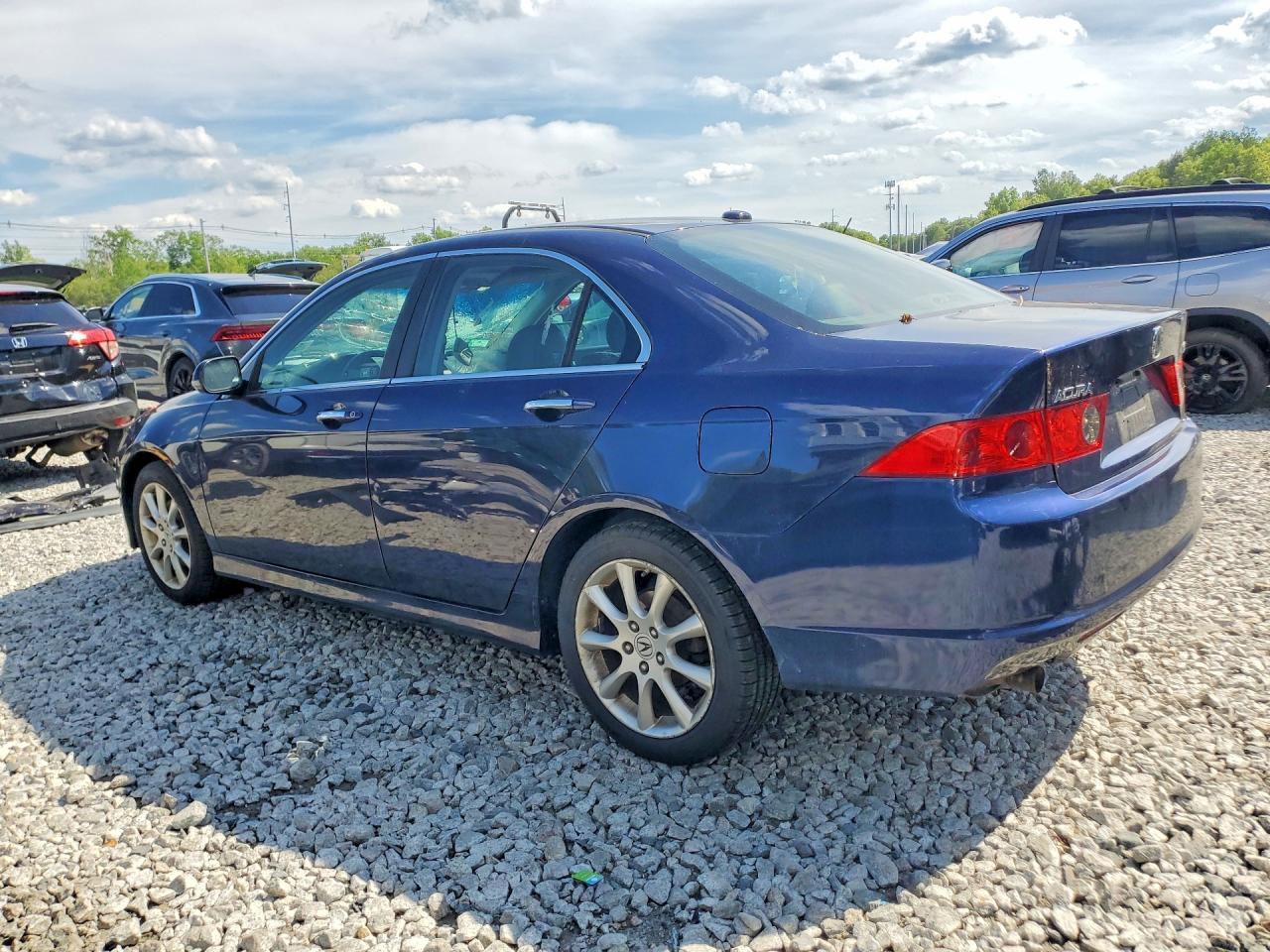 2008 Acura Tsx Blue vin: JH4CL96868C020638