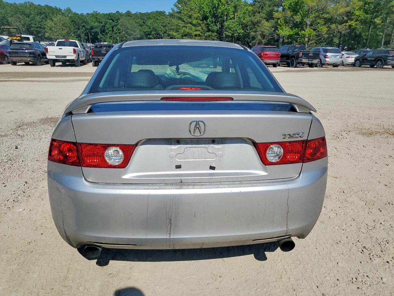 2004 Acura Tsx Silver vin: JH4CL96874C014227
