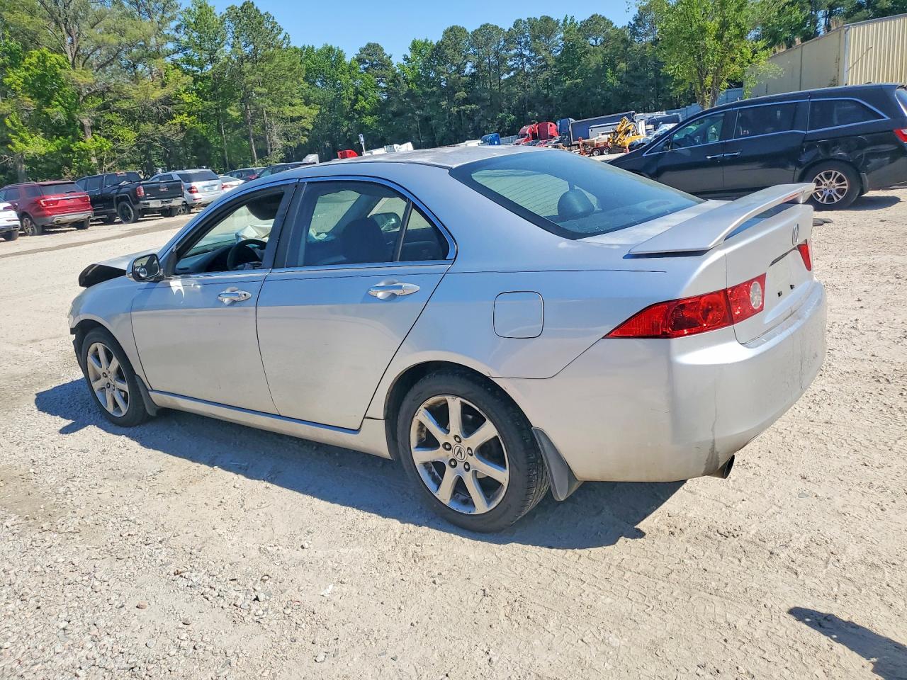 2004 Acura Tsx Silver vin: JH4CL96874C014227