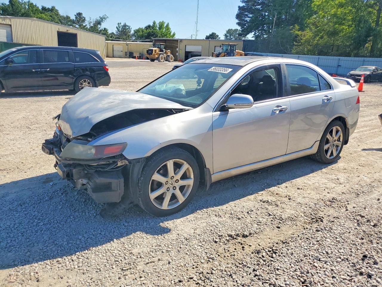 2004 Acura Tsx Silver vin: JH4CL96874C014227