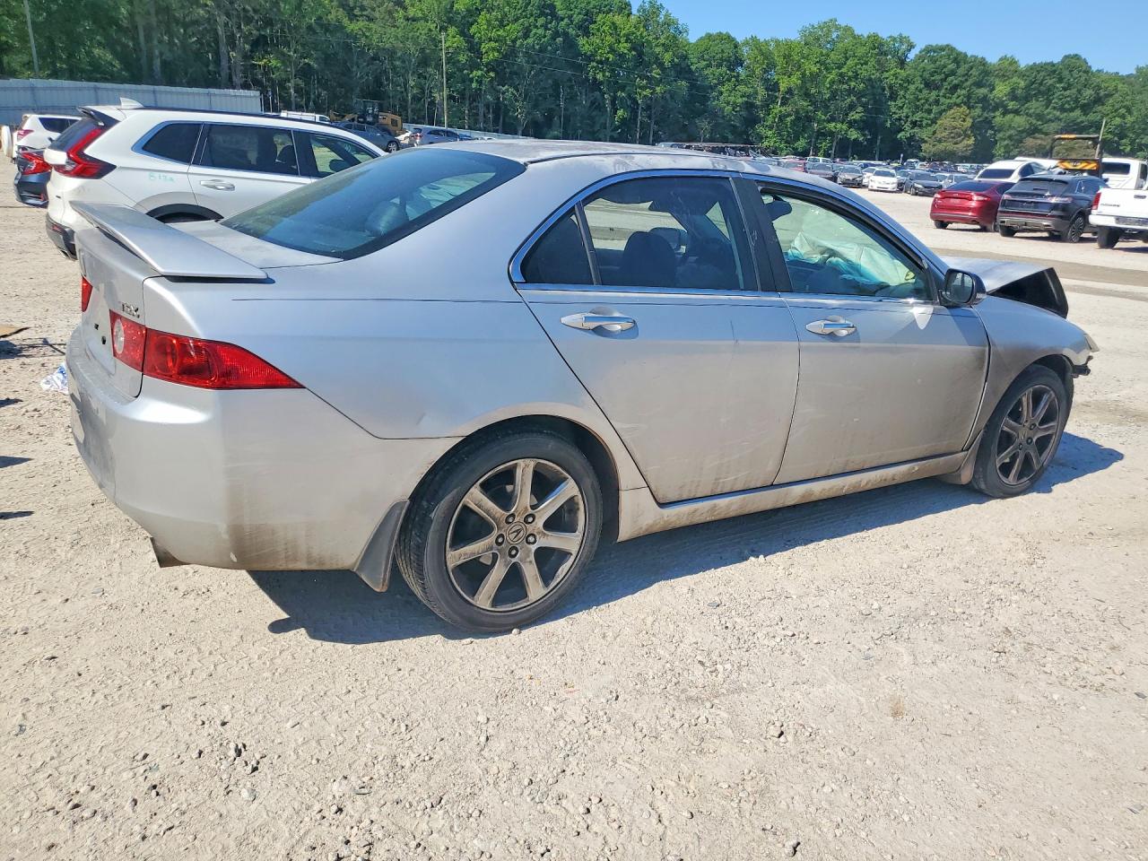 2004 Acura Tsx Silver vin: JH4CL96874C014227