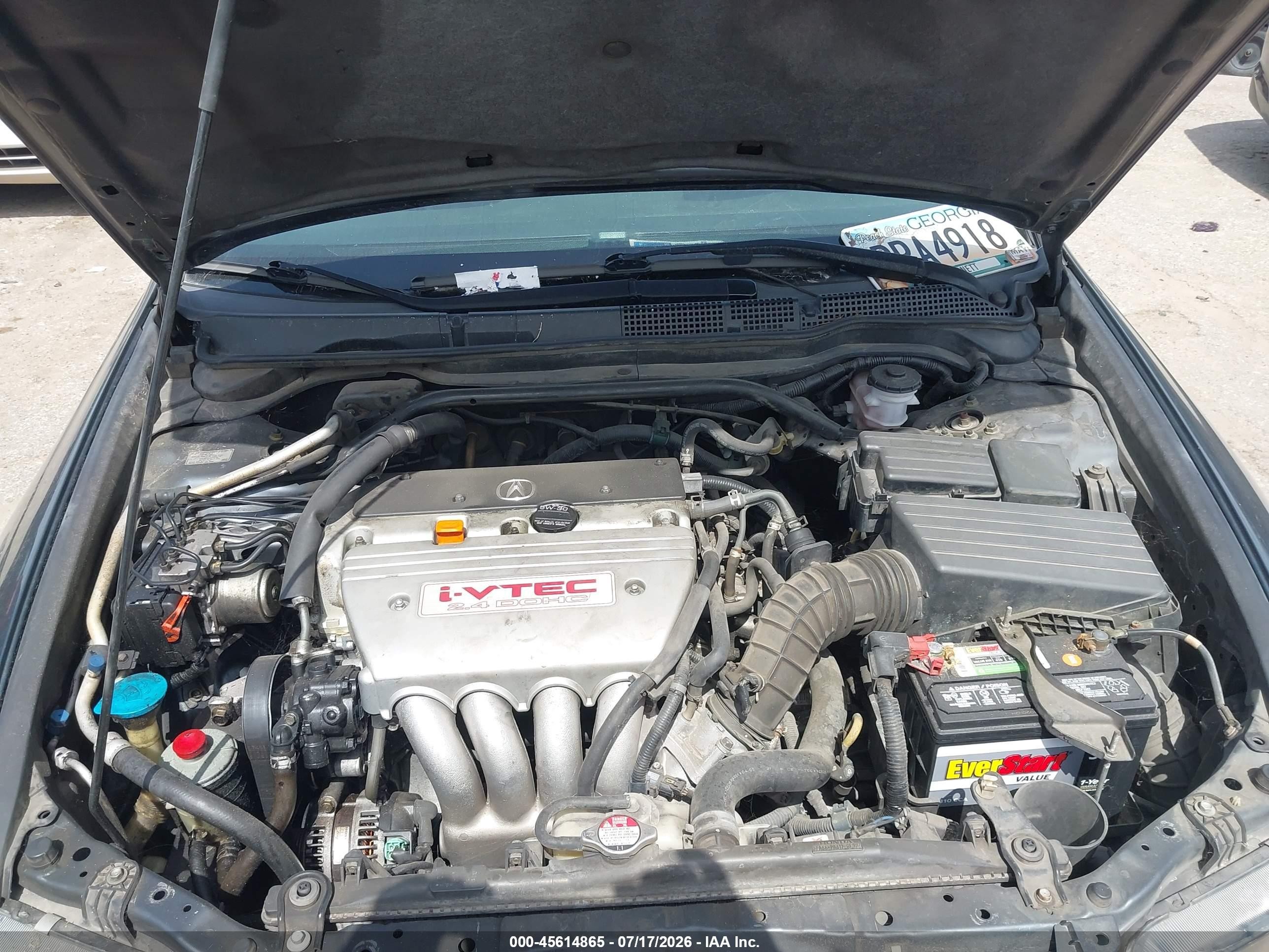 2004 Acura Tsx Gray vin: JH4CL96874C040214
