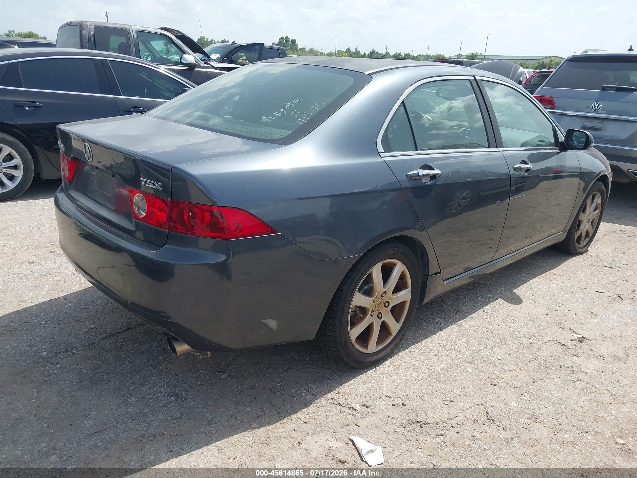 2004 Acura Tsx Gray vin: JH4CL96874C040214