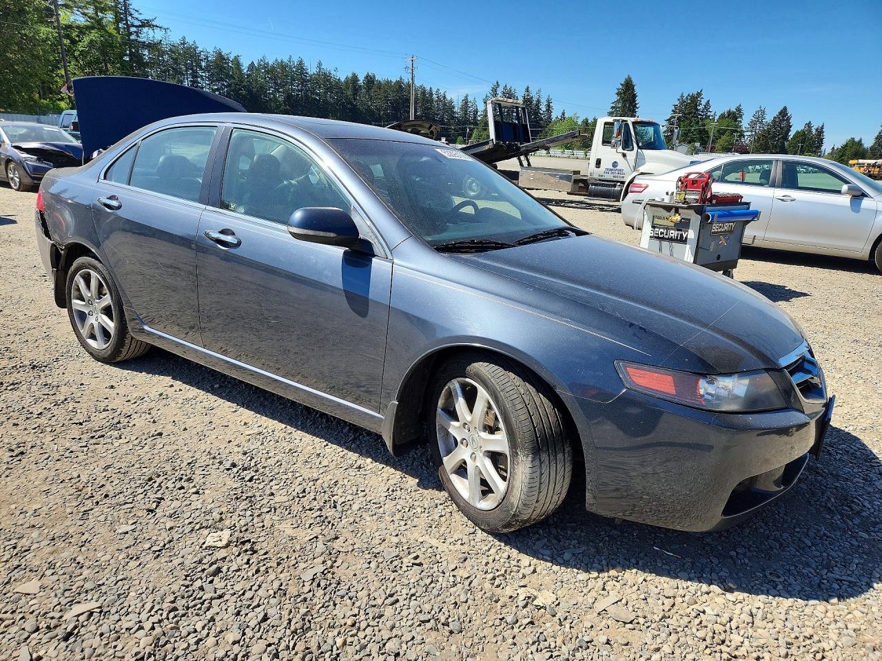 2005 Acura Tsx Gray vin: JH4CL96875C003939