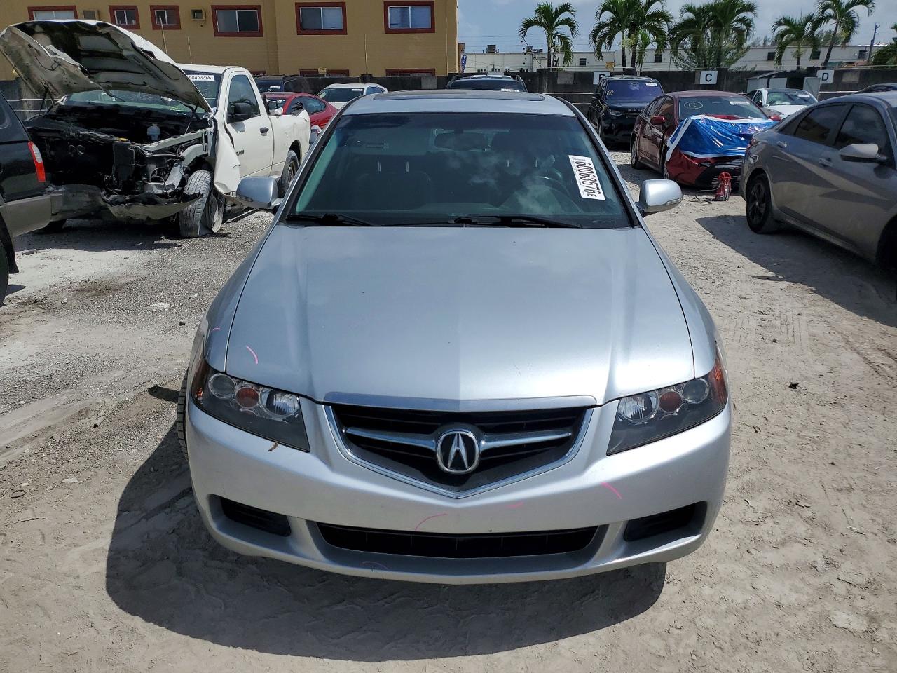 2005 Acura Tsx Серебряный vin: JH4CL96875C029151