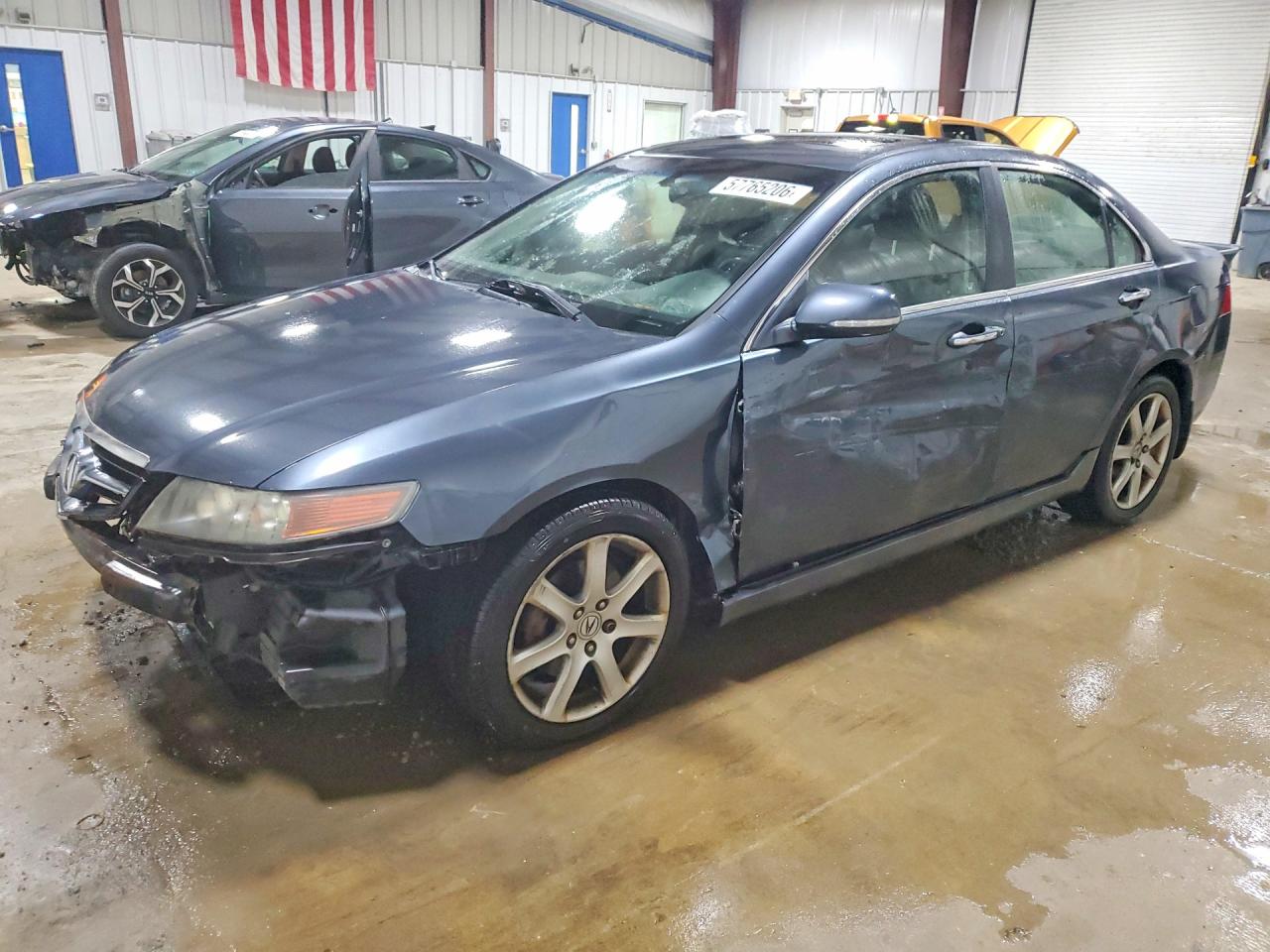2005 Acura Tsx Gray vin: JH4CL96875C035497