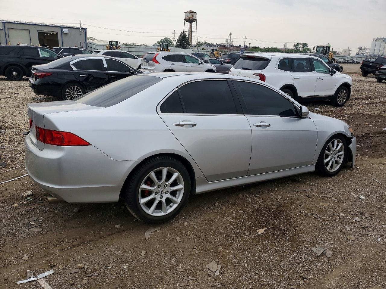 2006 Acura Tsx Silver vin: JH4CL96876C002999