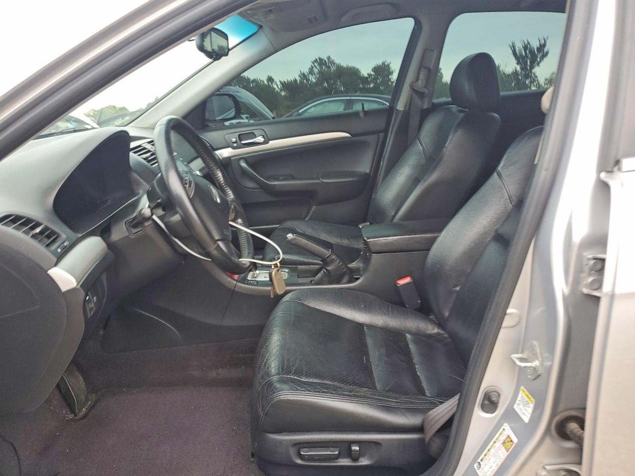 2006 Acura Tsx Silver vin: JH4CL96876C002999