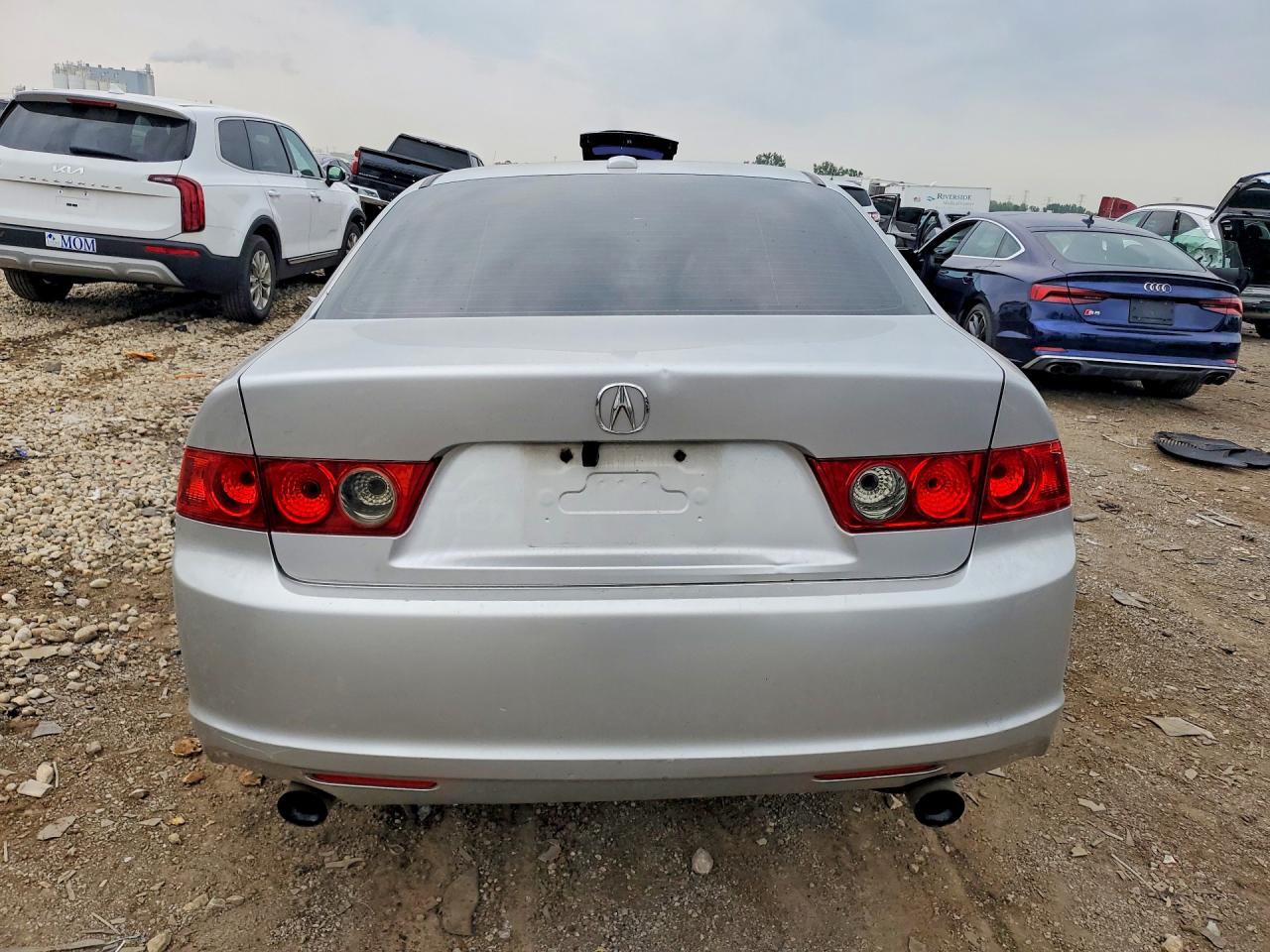 2006 Acura Tsx Silver vin: JH4CL96876C002999
