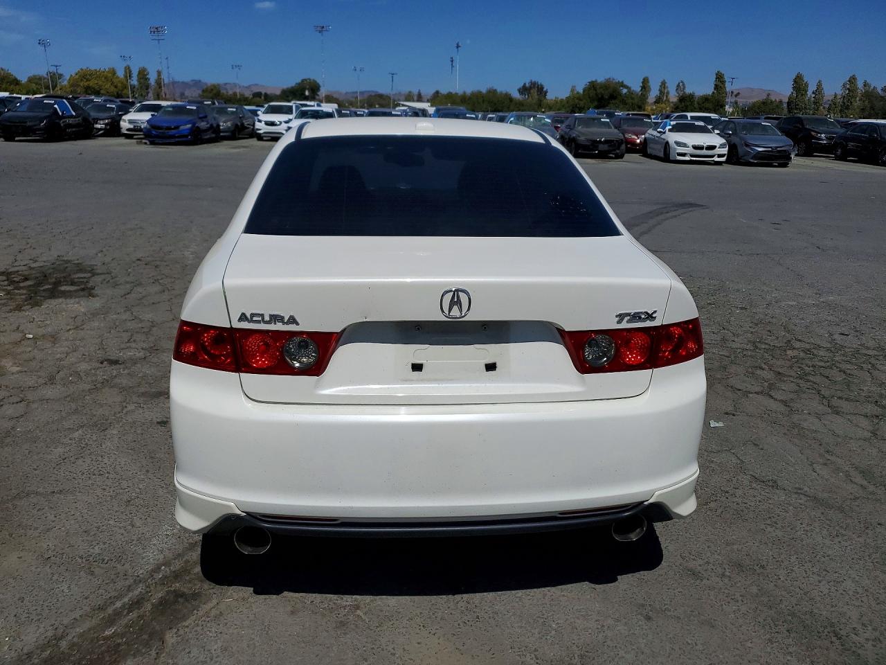 2006 Acura Tsx White vin: JH4CL96876C015297