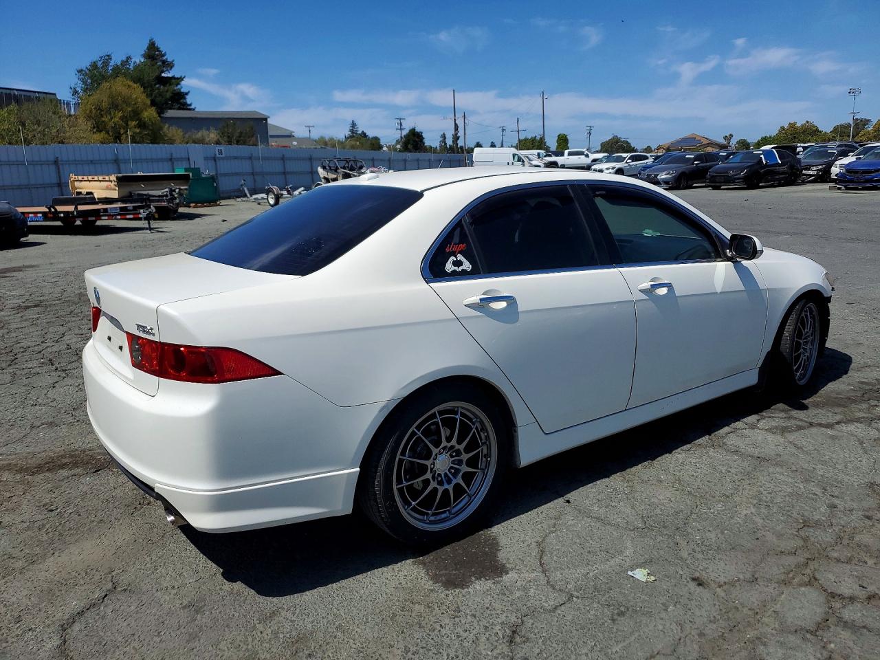 2006 Acura Tsx White vin: JH4CL96876C015297
