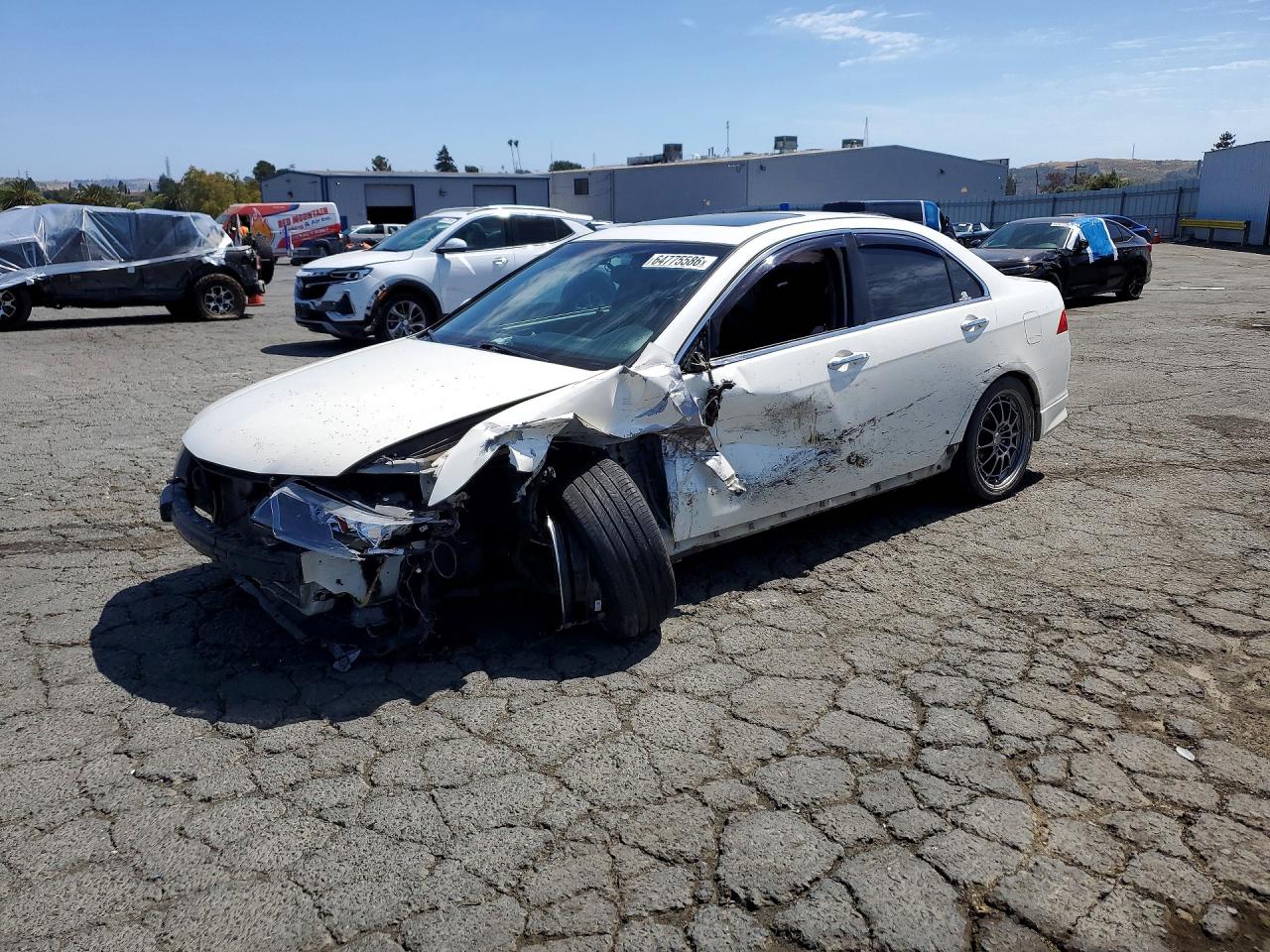 2006 Acura Tsx White vin: JH4CL96876C015297